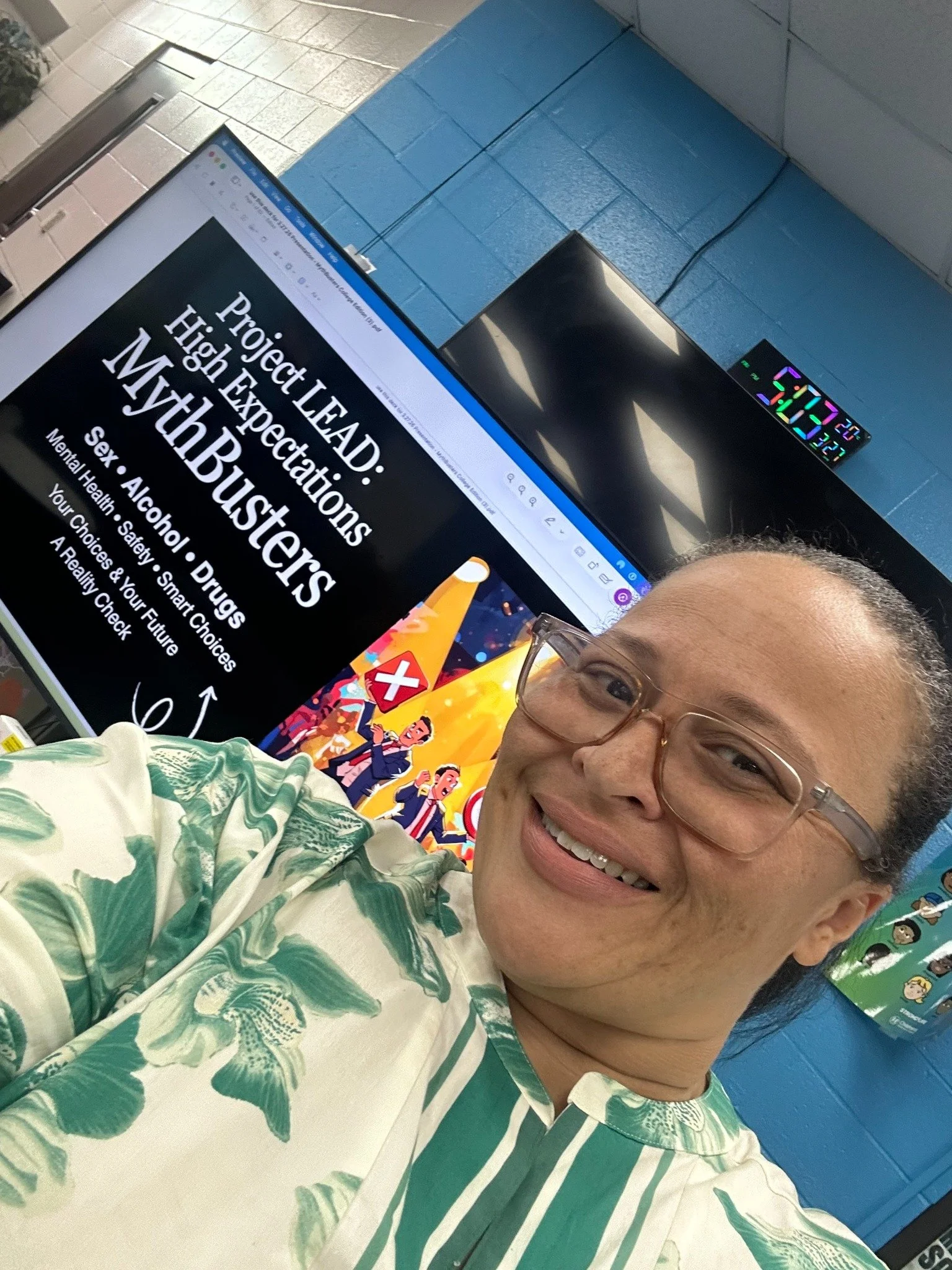 Christel Walker at a Project LEAD High Expectations prevention education event.