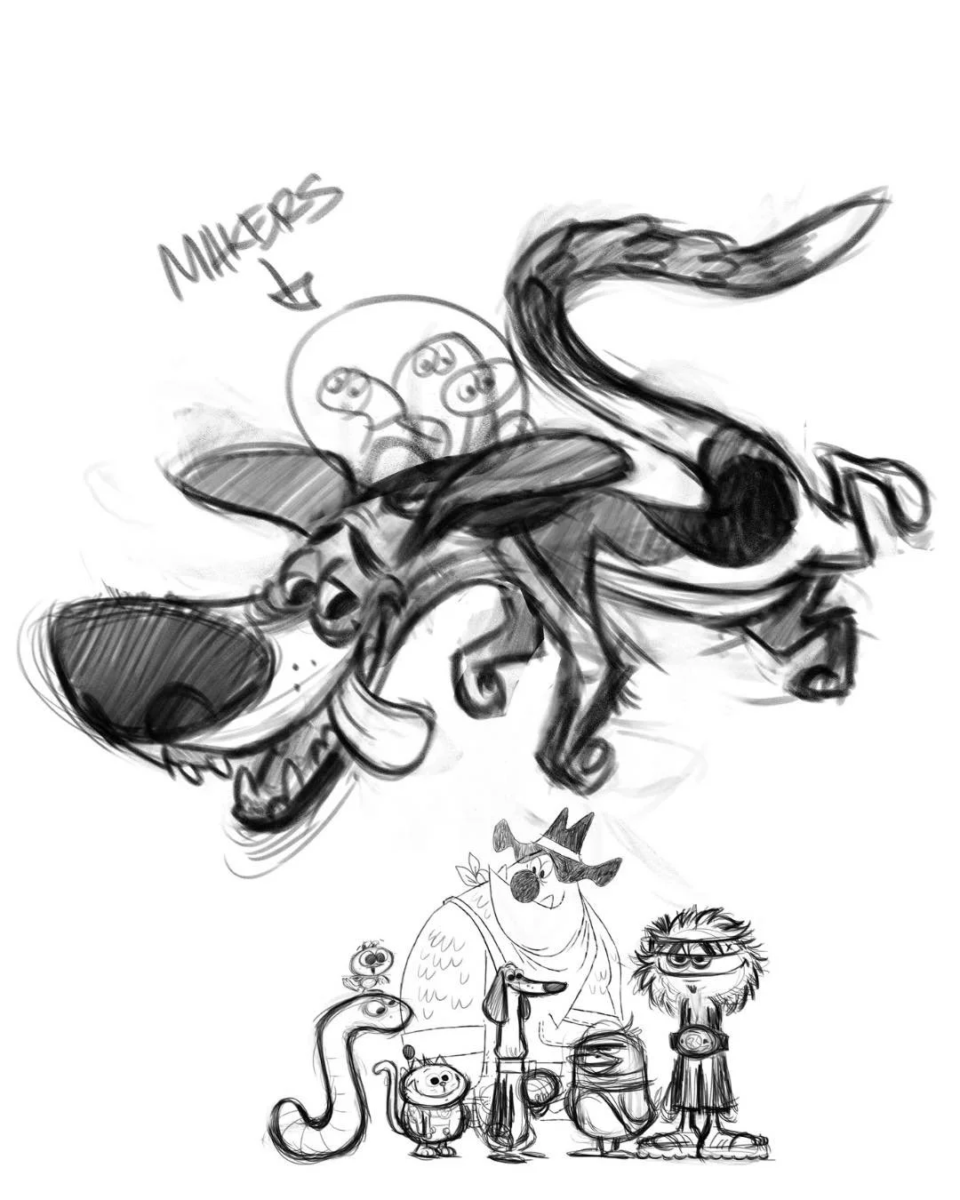 Every world has a beginning&hellip;

This was one of ours.

One of the first moments the Makers came to life&hellip;raw, unfiltered, and full of possibility.

This is where it started. 💚

⚡ Awaken Your Maker

#ConceptArtThursday #GumItUpMakers  #Ind