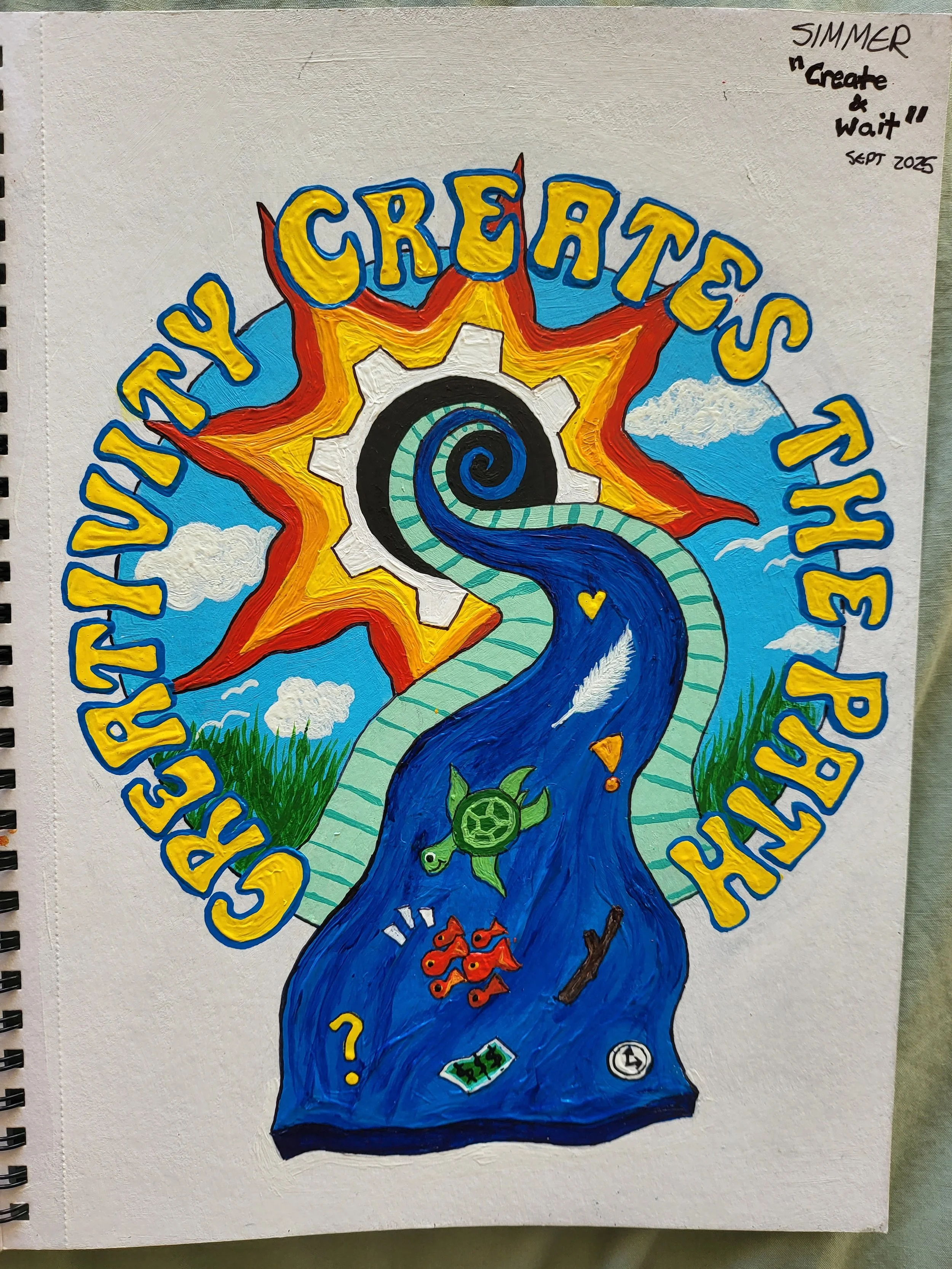 "Creativity Creates The Path" Print
