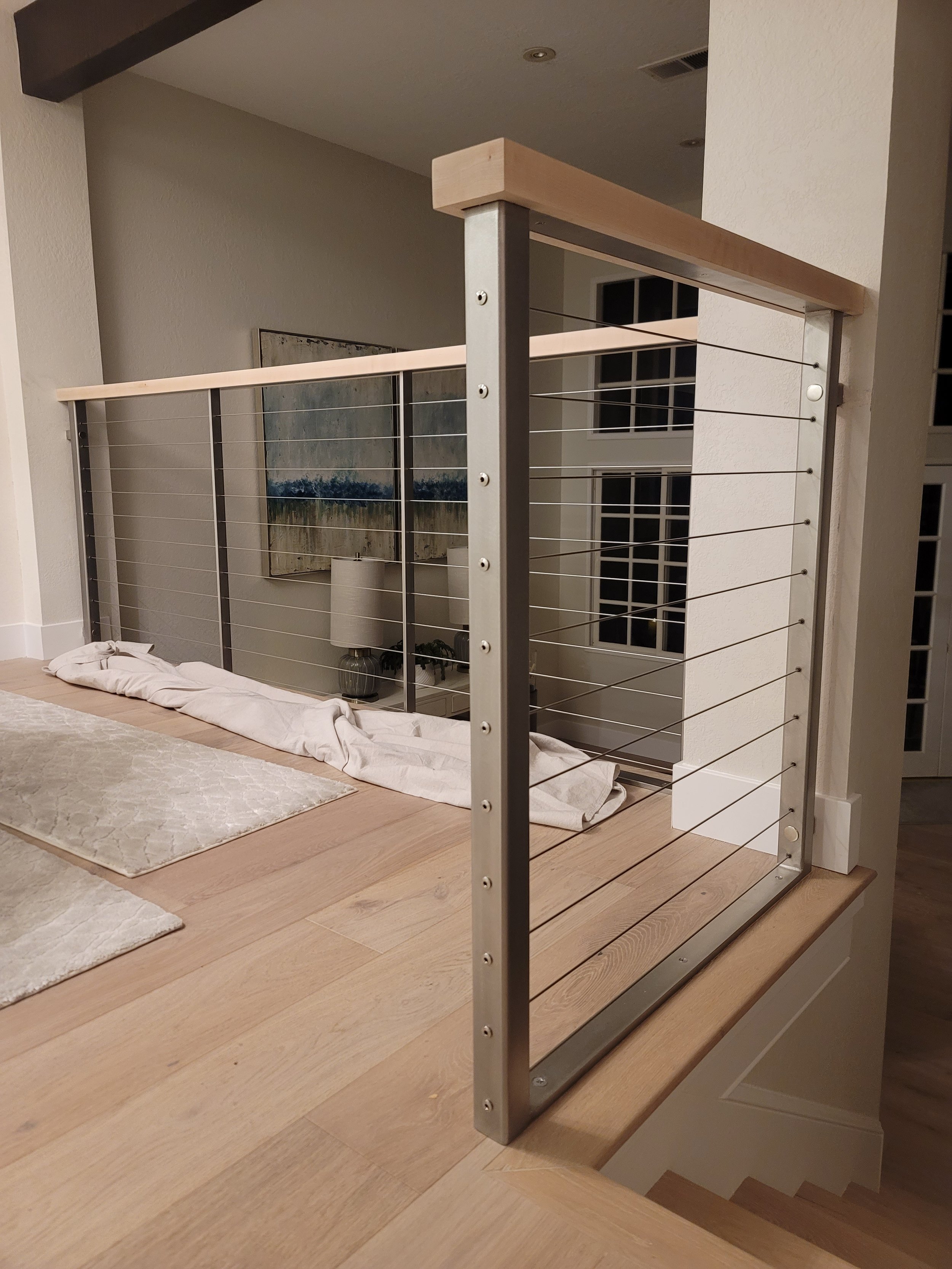Stainless Steel & White Oak