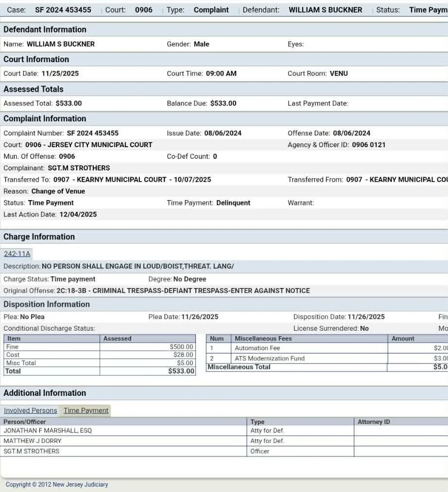 Unpaid New Jersey Fines, Unpaid Child Support, Unpaid Legal Fees, Shadow Pawn Shop - The Real Sean Buckner