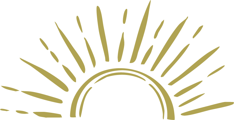 Stylized sun with rays extending outward against a black background for Canadian Financial Strategist and Broker