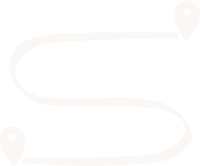 A winding road with two location markers placed at each end for Financial Strategist in Canada