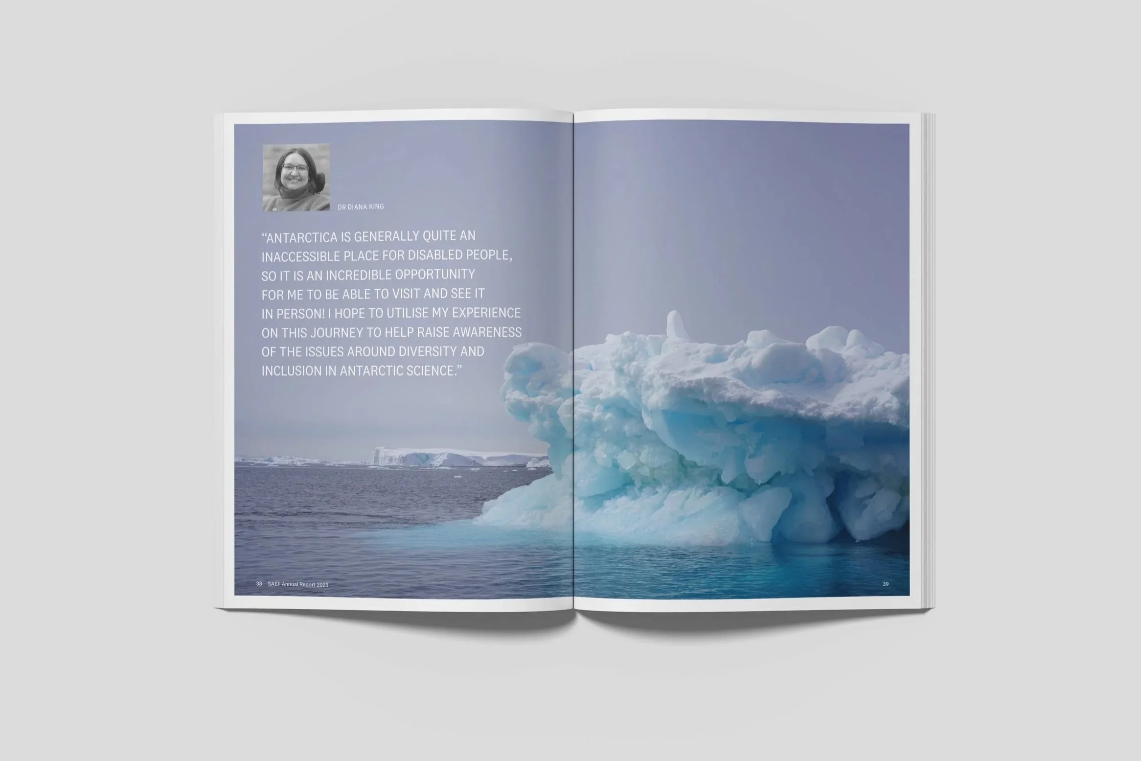 SAEF Annual report spread 