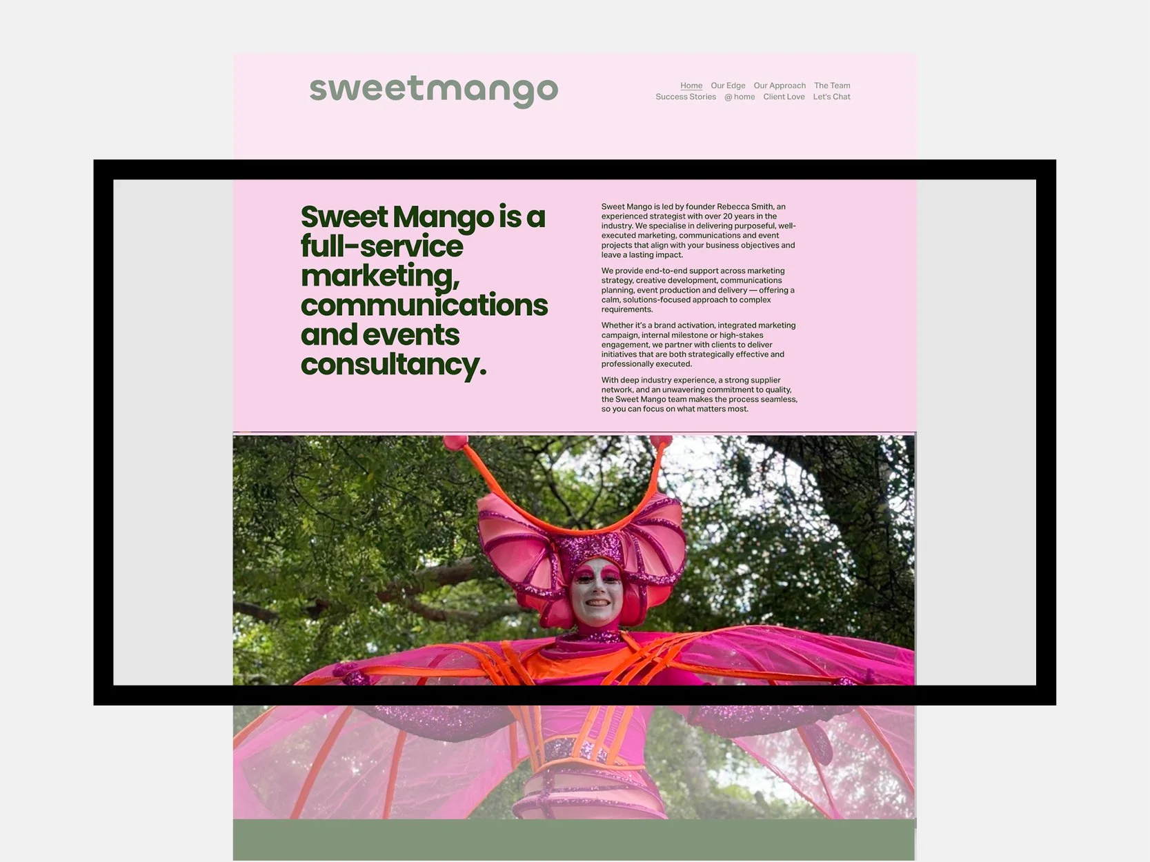 Sweet Mango wesite desian