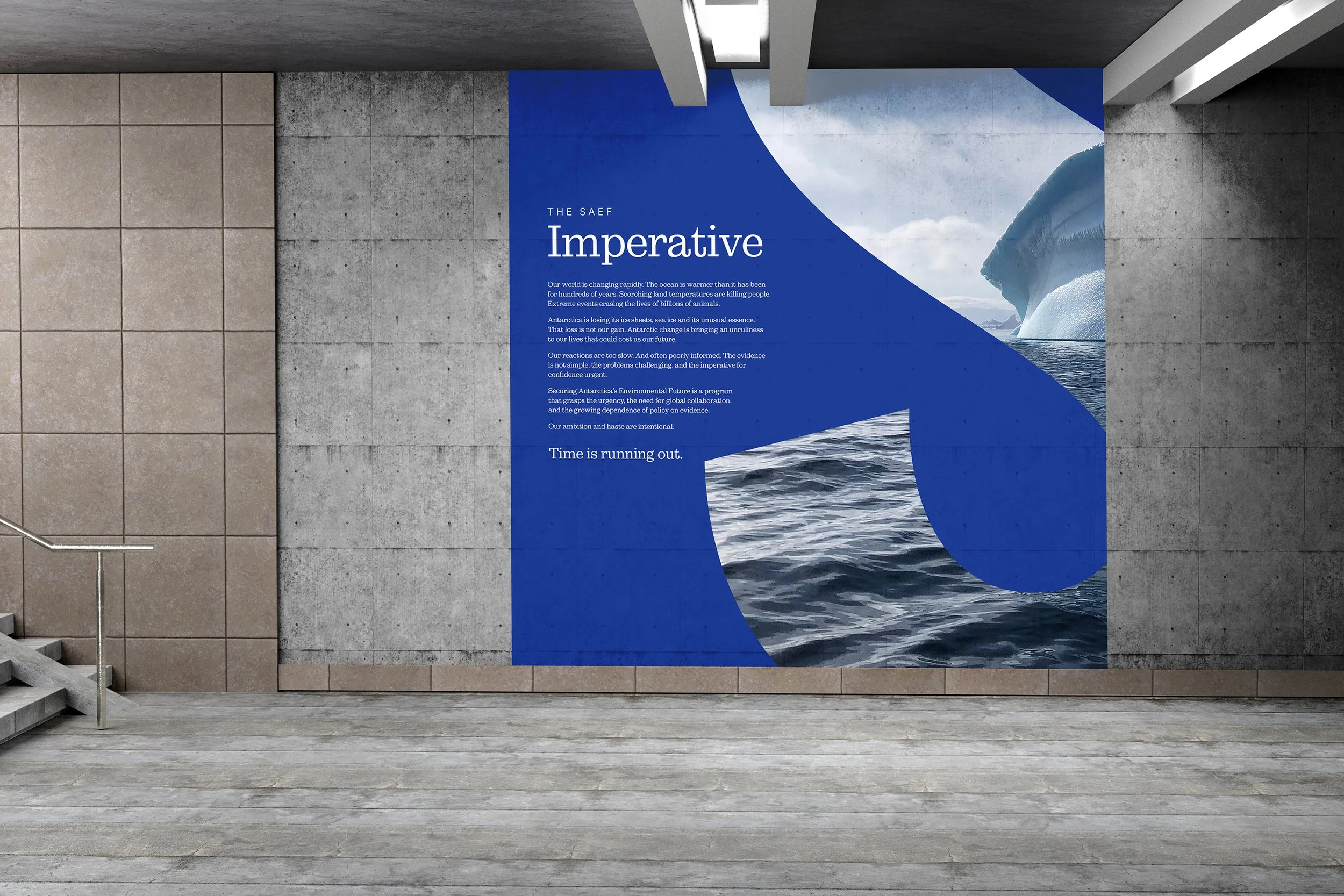 SAEF wall banner