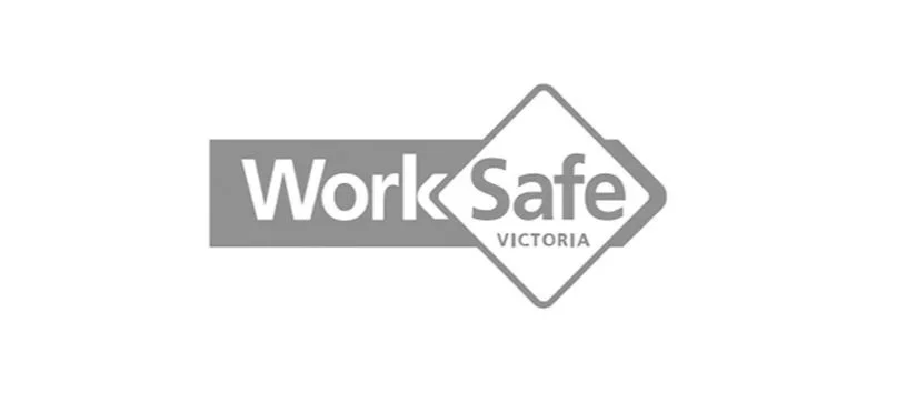 WorkSafe Victoria logo in black and white