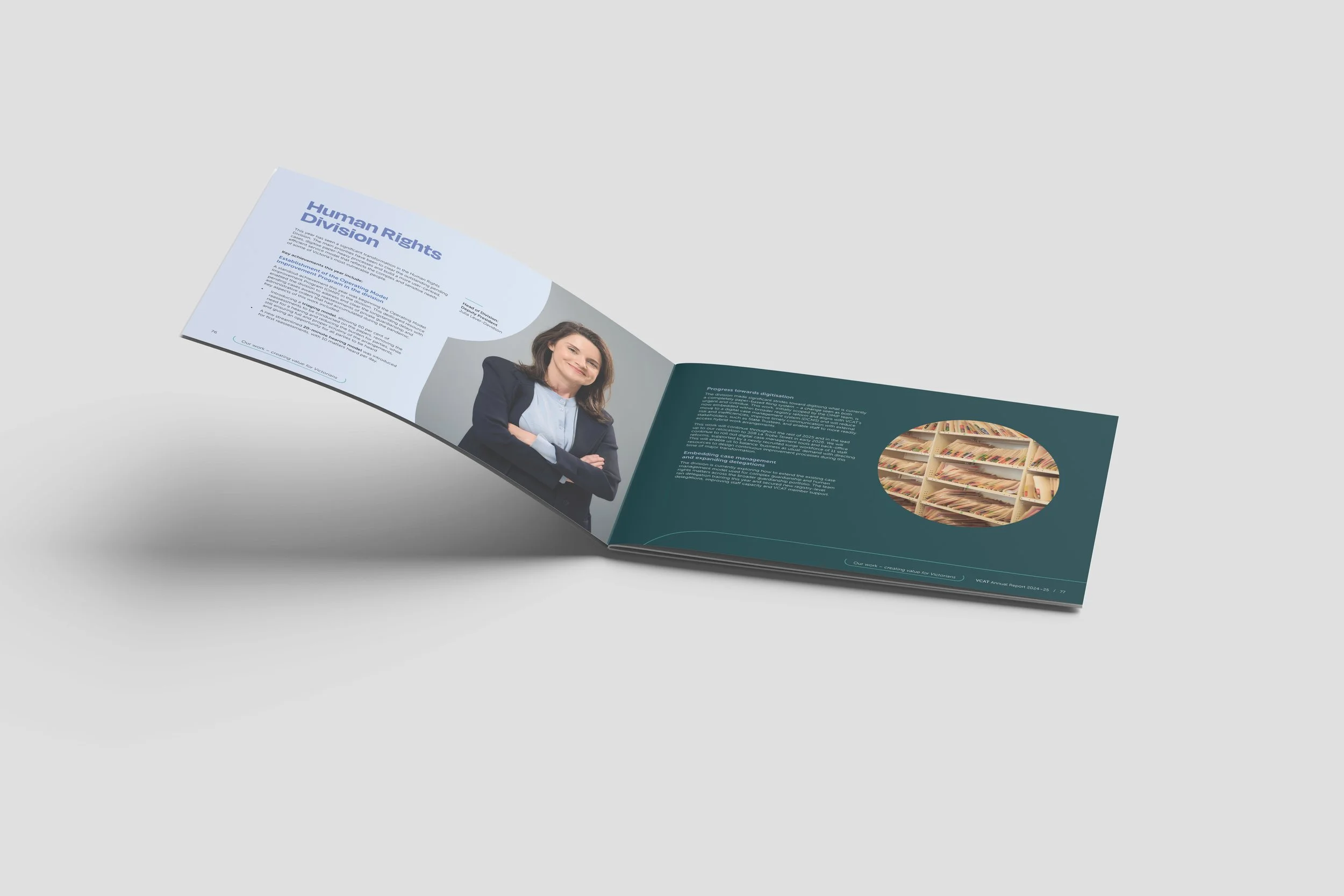 VCAT Annual Report spread