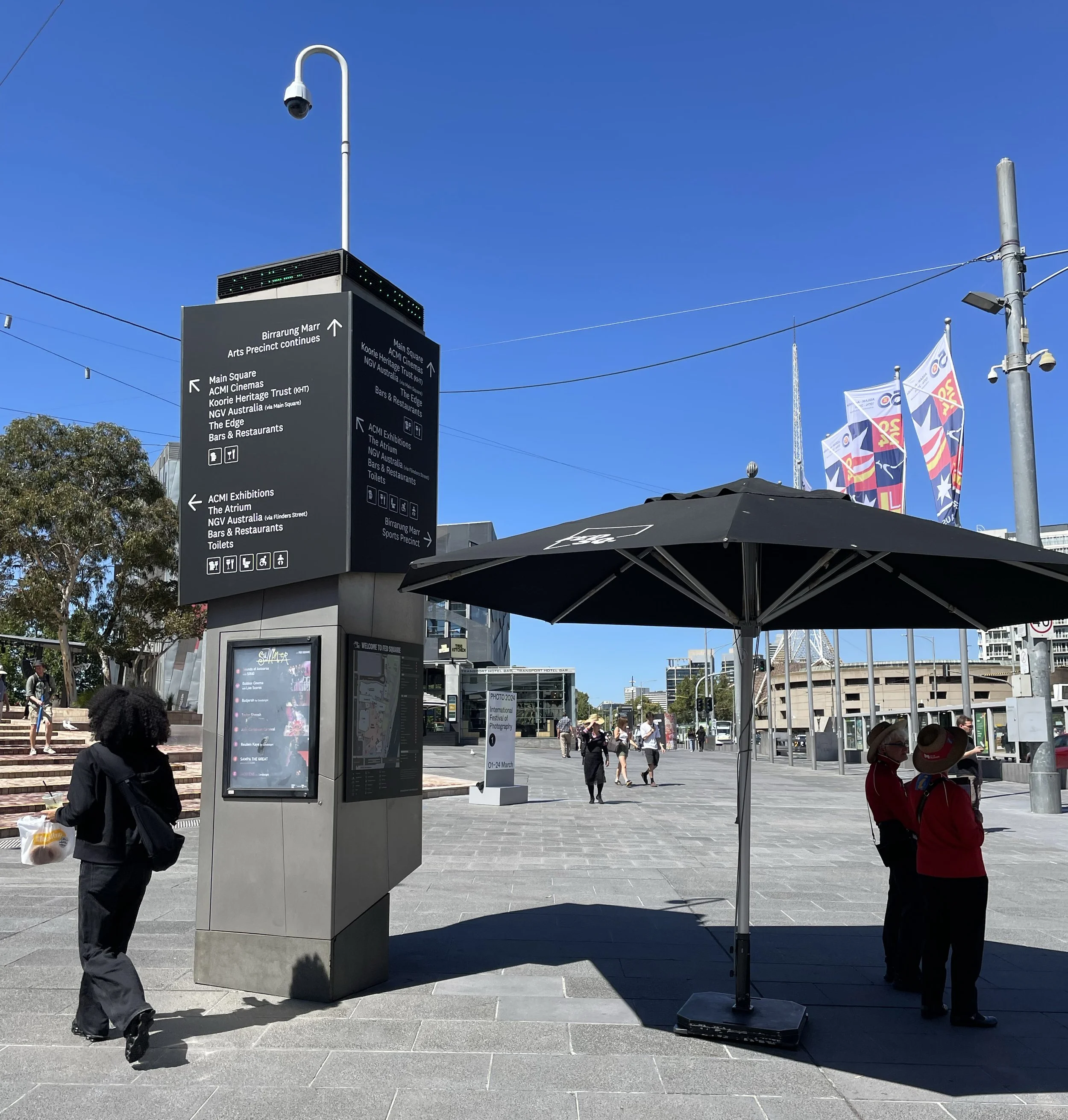 Federation Square signage