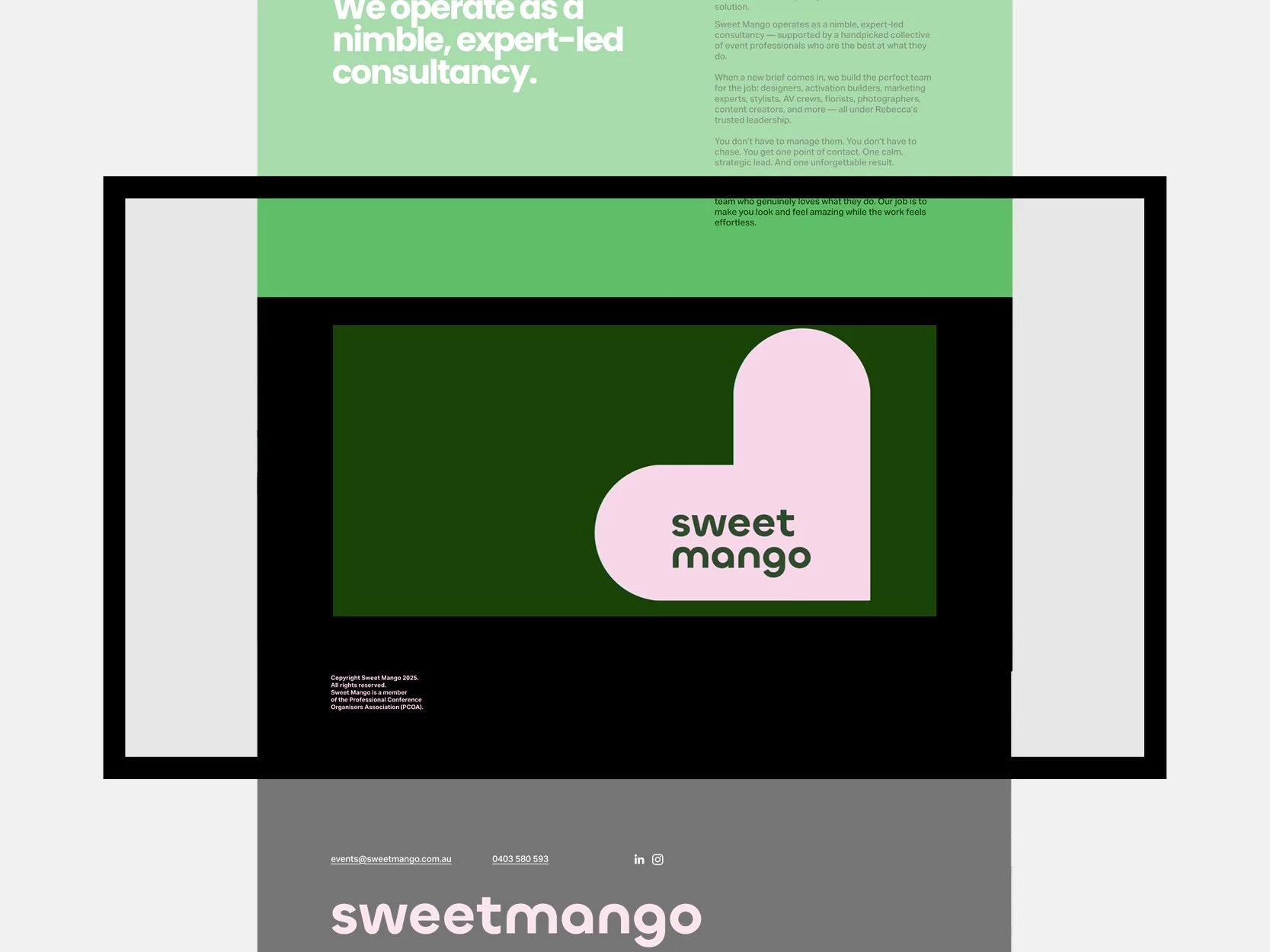 Sweet Mango wesite desian