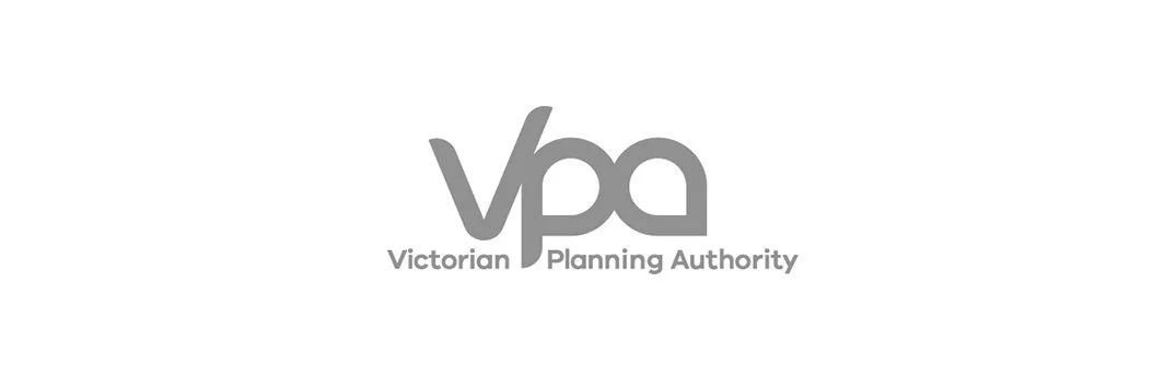 Victoria Planning Authority logo with gray text on a white background.