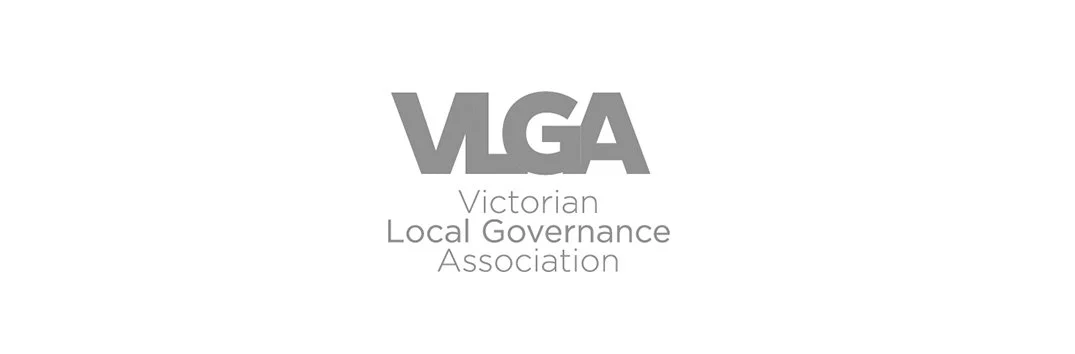 Logo of the Victorian Local Governance Association (VLGA) with large gray letters and smaller black text.