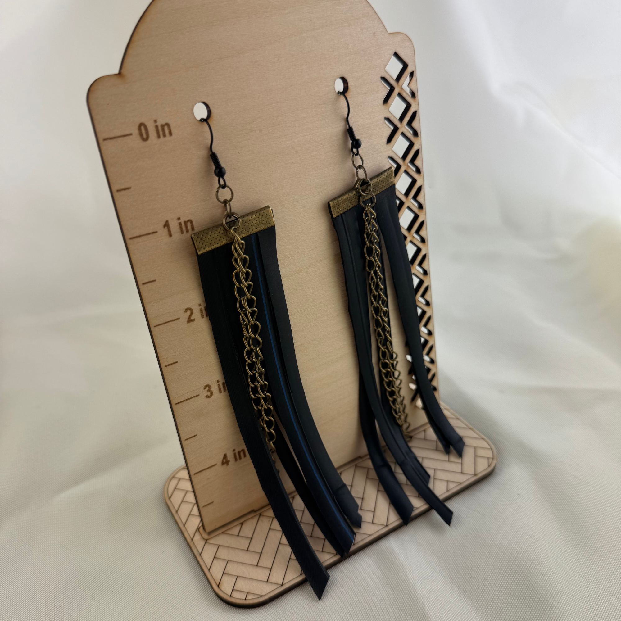 Tassel Up-cycled Bike Tube and Chain Earrings (2).png