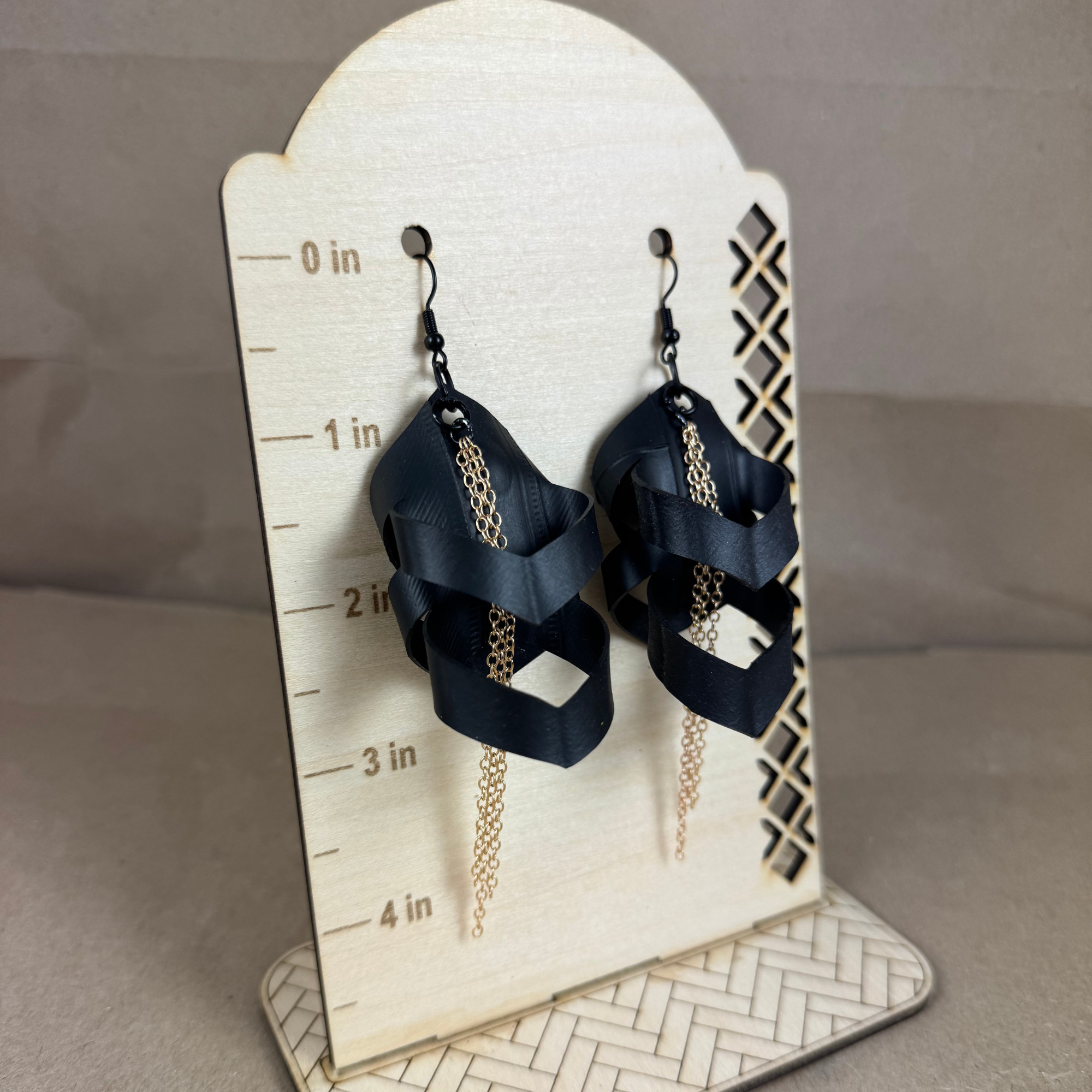 Up-cycled Bike Tube and Chain 4 Link Earrings (2).png