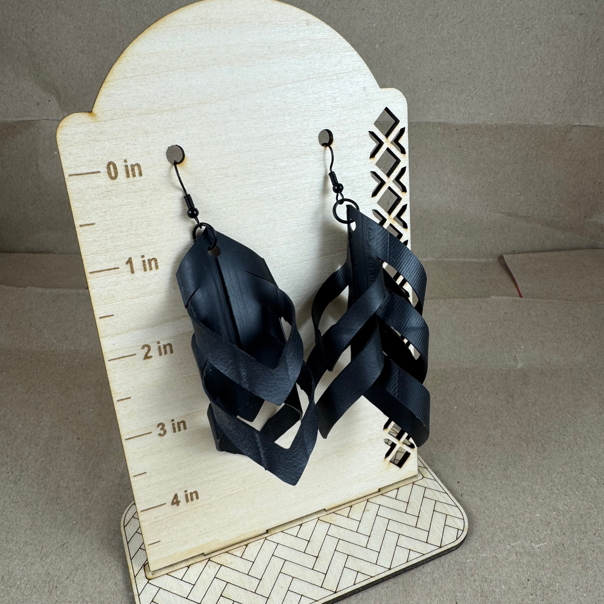 Up-cycled Bike Tube 5 Link Earrings (3).png