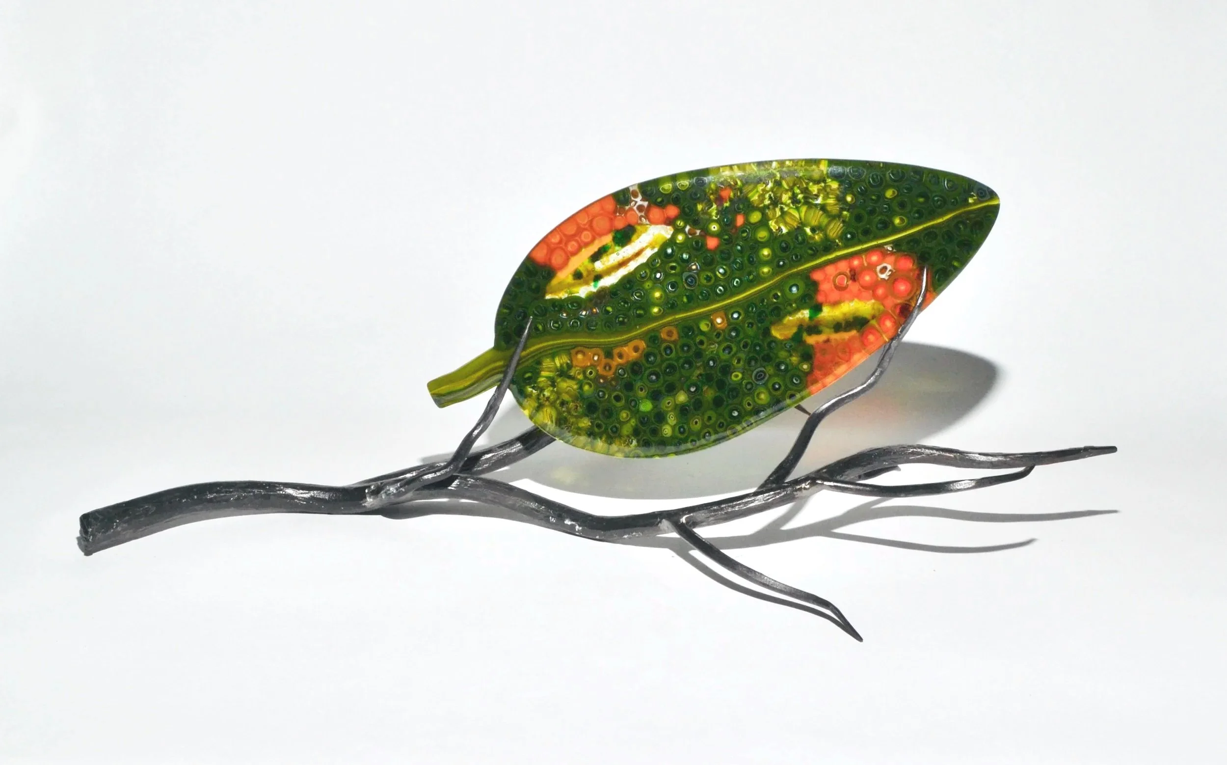 jo-anne-maire-leaf-on-branch-murrine-cane-steel-sculpture.jpeg