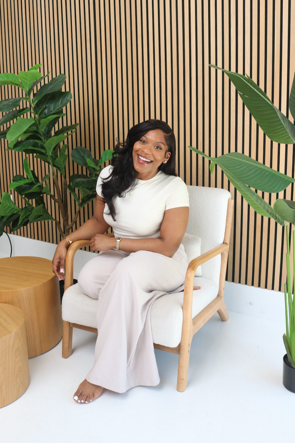 Editorial brand imagery for Avora Chiropractic by Walker Creative Solutions, highlighting approachable healthcare aesthetics and premium interior design.