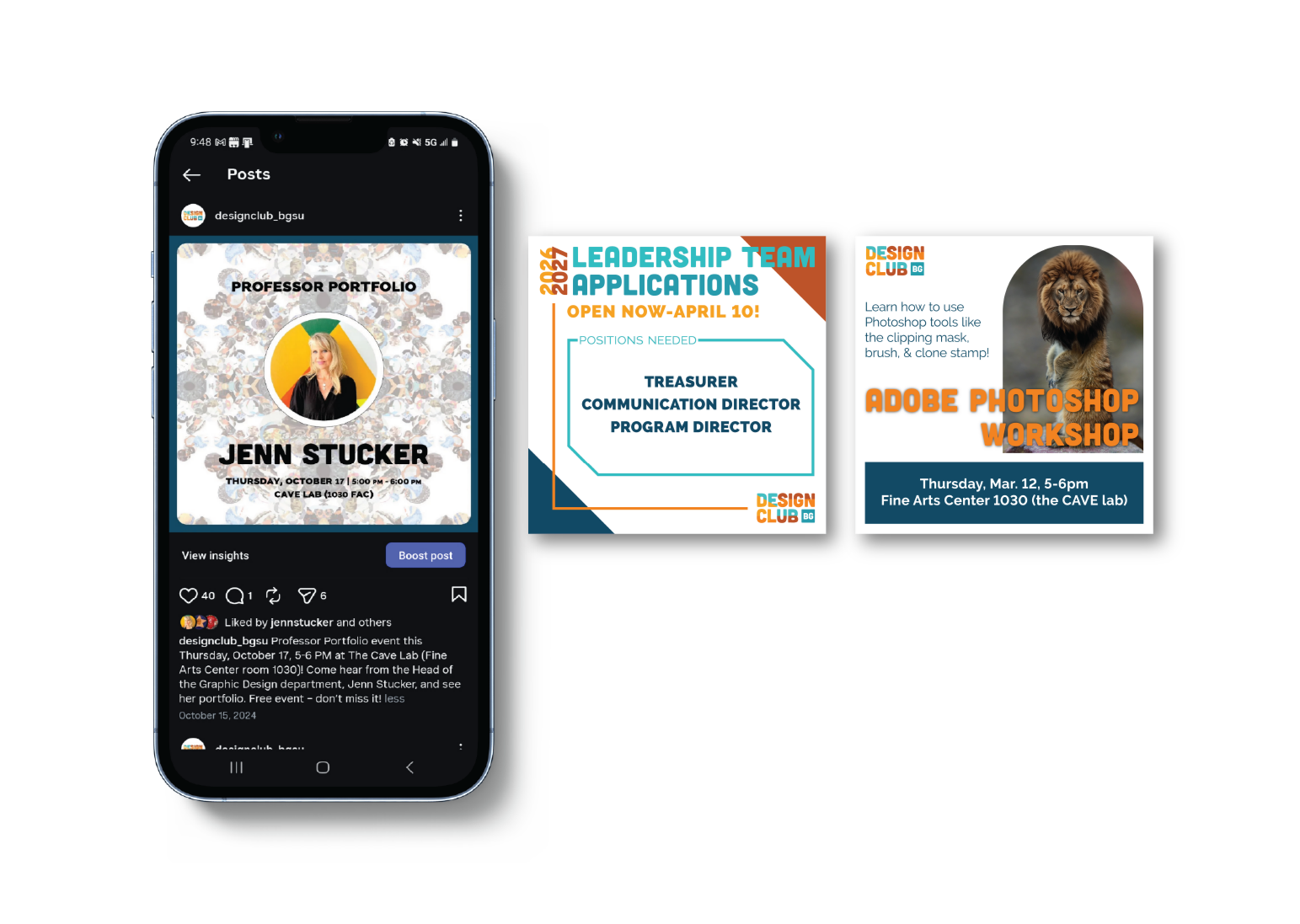 Design Club Promotional Materials