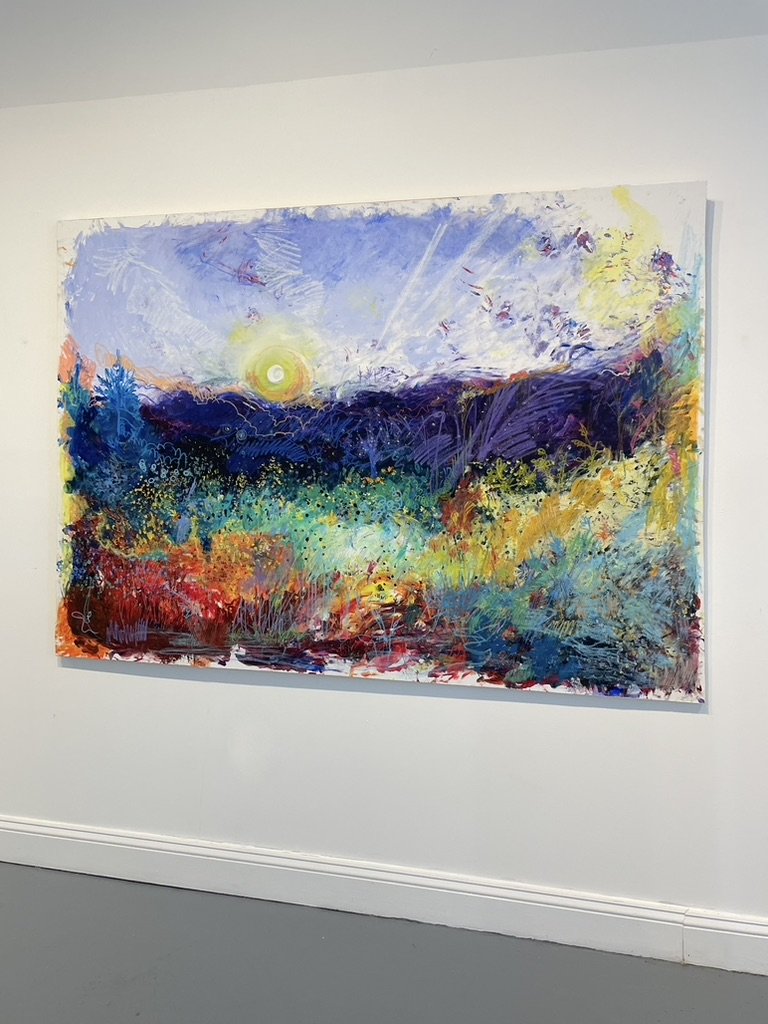 When I Learned to Let Go, 2025
Acrylic and Oil Pastel on Unstretched Canvas Mounted on Wood
75 x 53.5 in. 