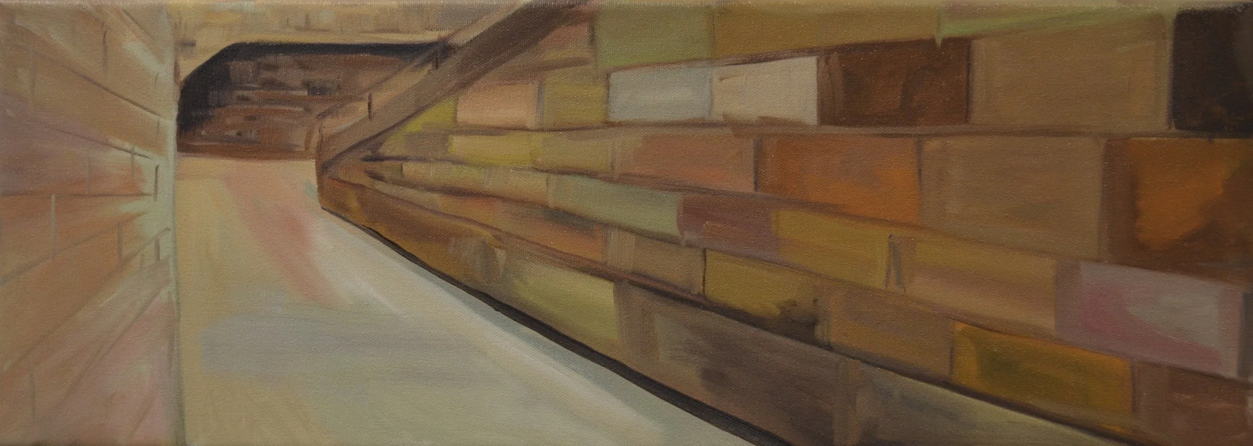 Concrete, 2023
Oil on Canvas (Composition by Brendan McKelvy)
8 x 22 in.