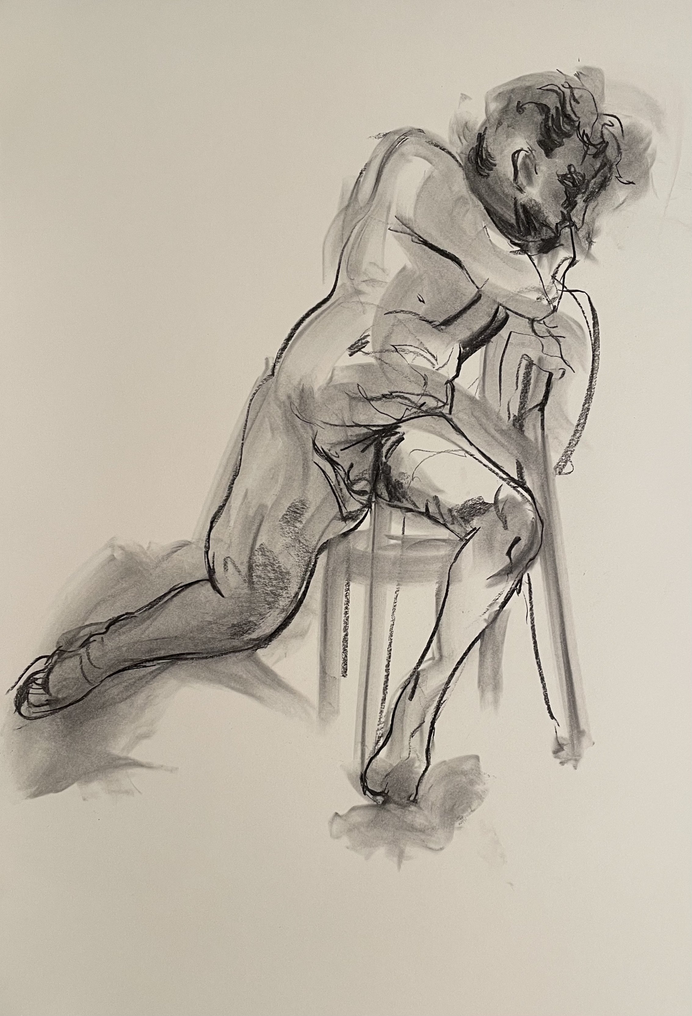 Charcoal Figure Drawing 2, 2023
Charcoal on Paper
24 x 18 in.