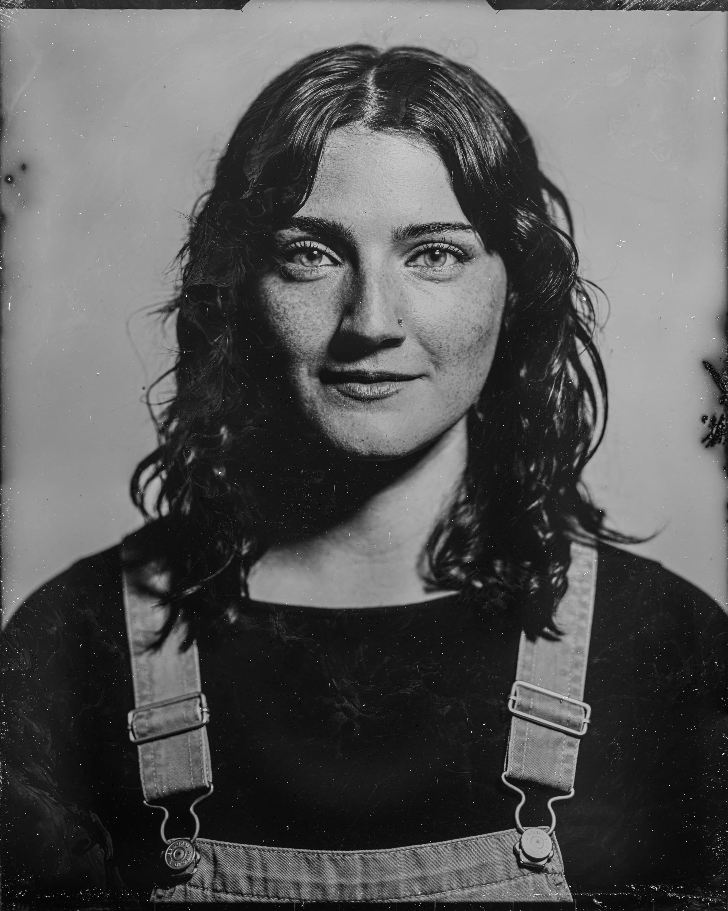 A tintype photo of Eve Peregrine, the Editor-In-Chief for Far Afield