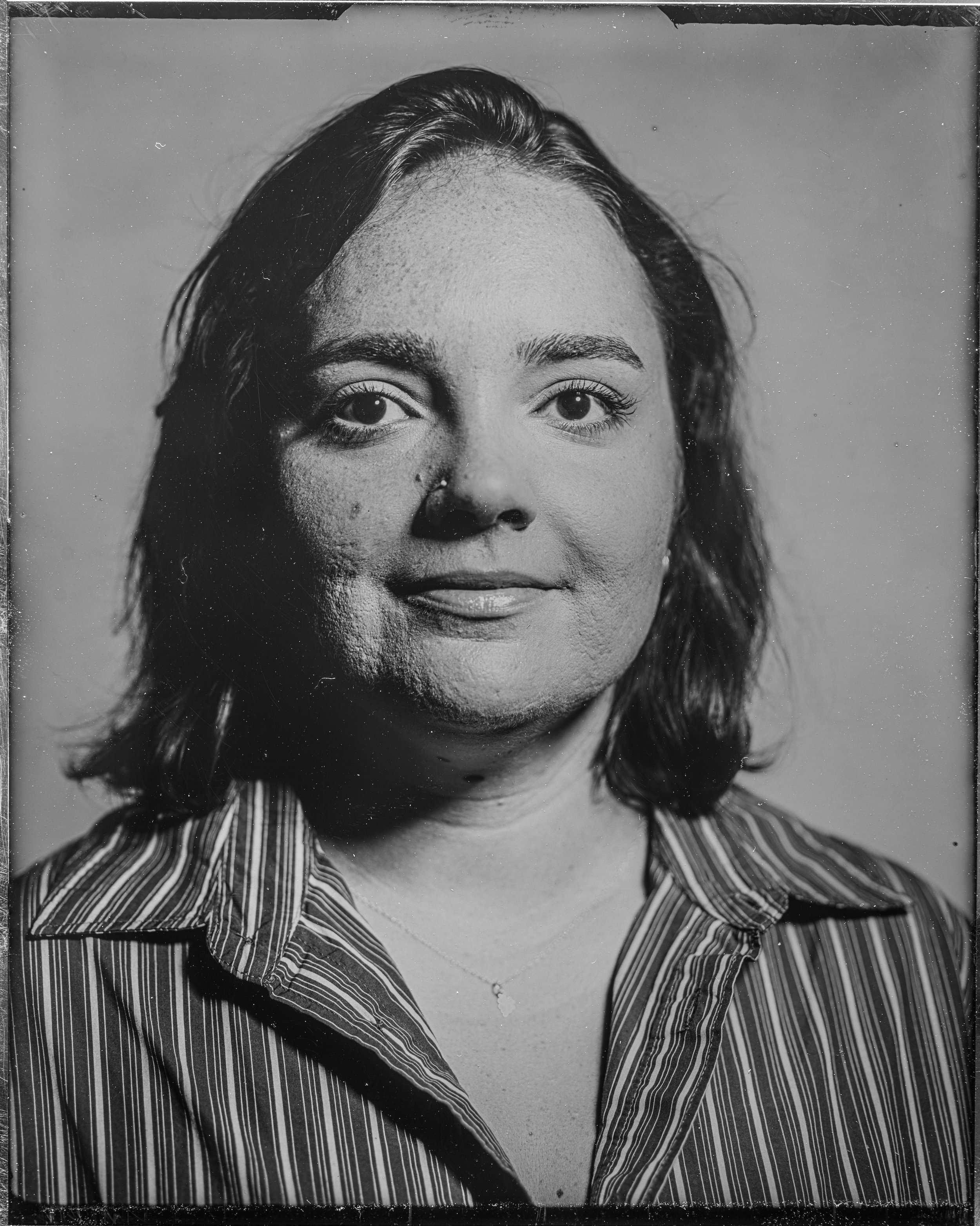 A tintype photo of Andie Kern, the Founder of Far Afield