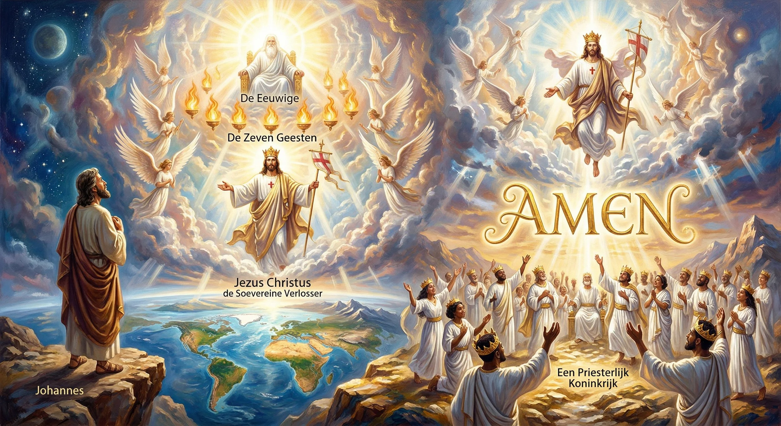 Exegetische en Theologische Analyse van de Salutatie in Openbaring 1:4-5: De Tri-unitaire Groet en de Soevereiniteit van de Messias