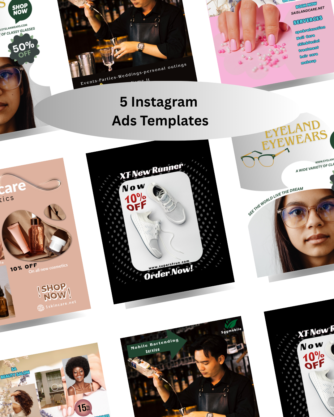 Instagram Ads Canva Templates | Editable