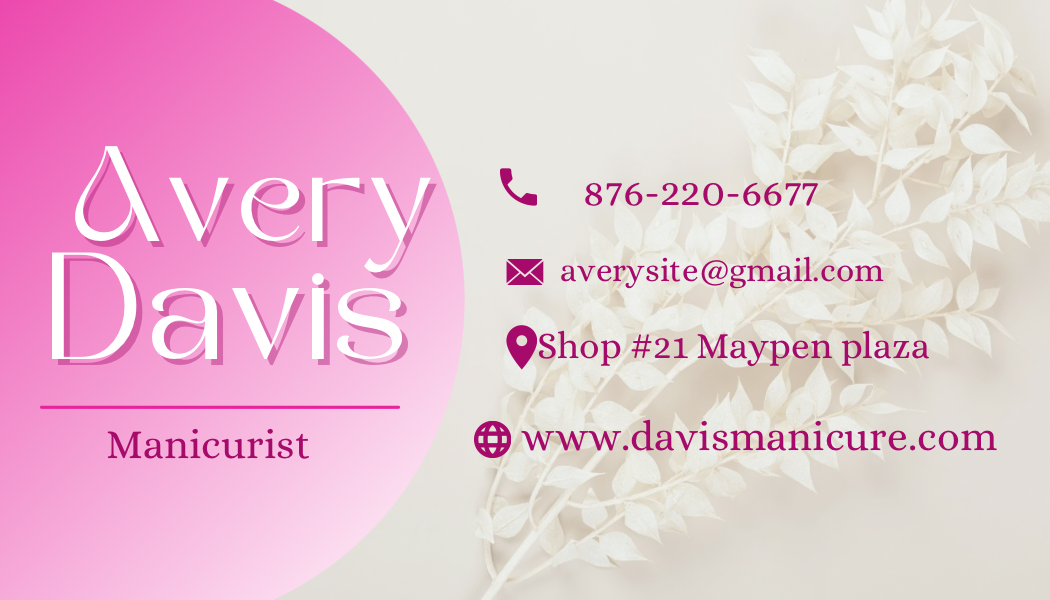 Pink and Black Nail Art Services Salon Business Card.PNG