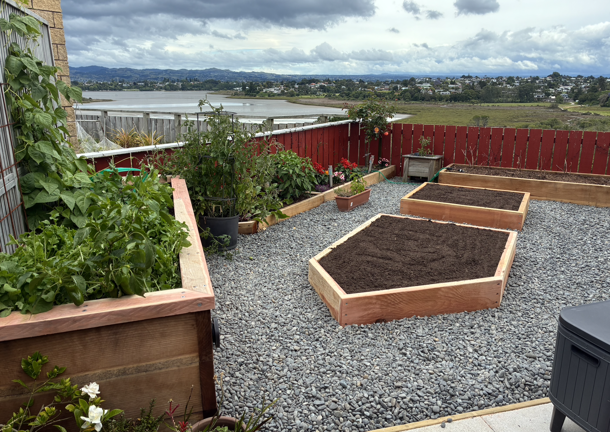 Unused Lawn to productive raised gardens