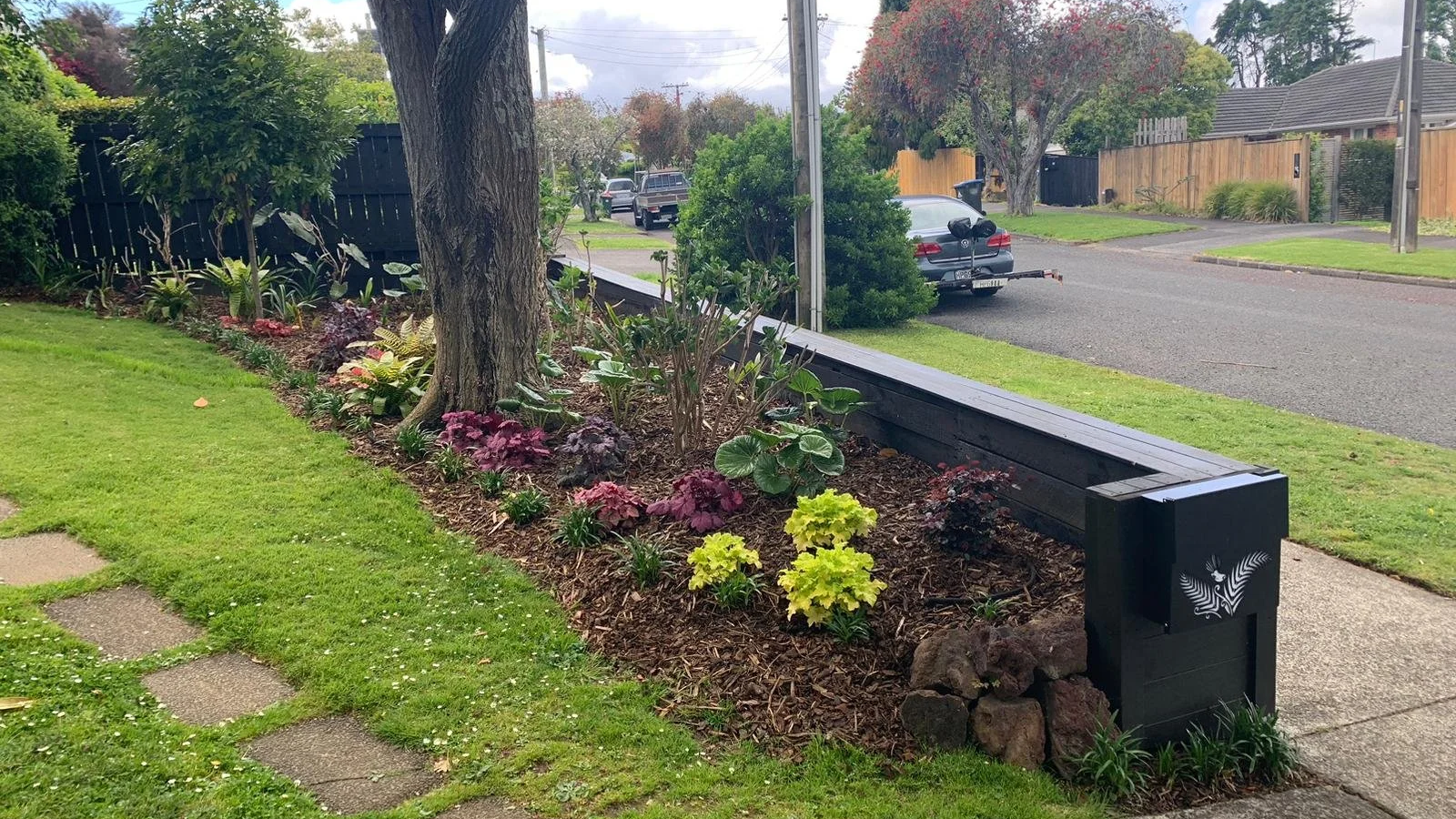Front garden and fence transformation