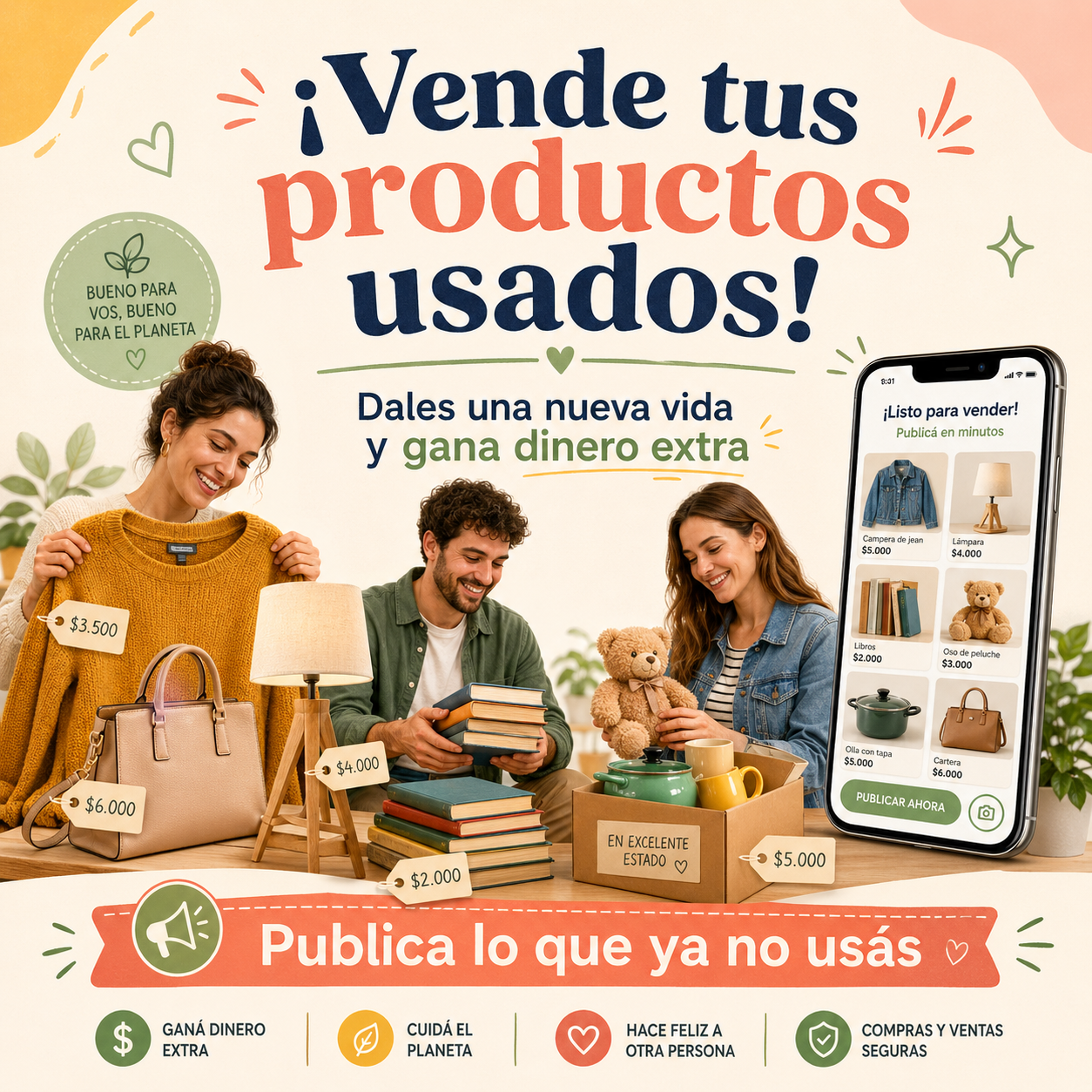 Servicio de Venta de Productos Usados con Cercaclickcr.com