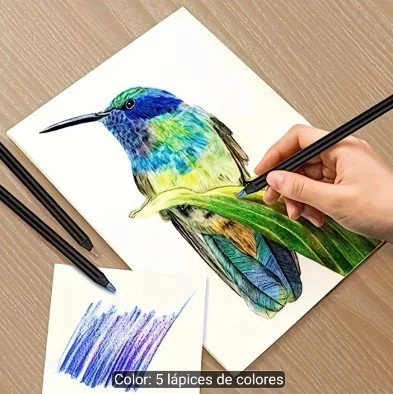 Paquete de 5 Lápices Arcoíris Multicolor