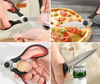 Tijeras de Cocina Multifuncionales de Acero Inoxidable
