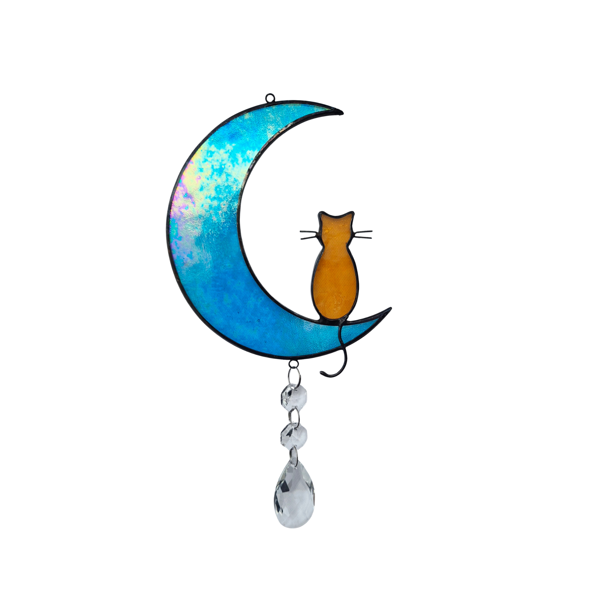 Cat on moon suncatcher