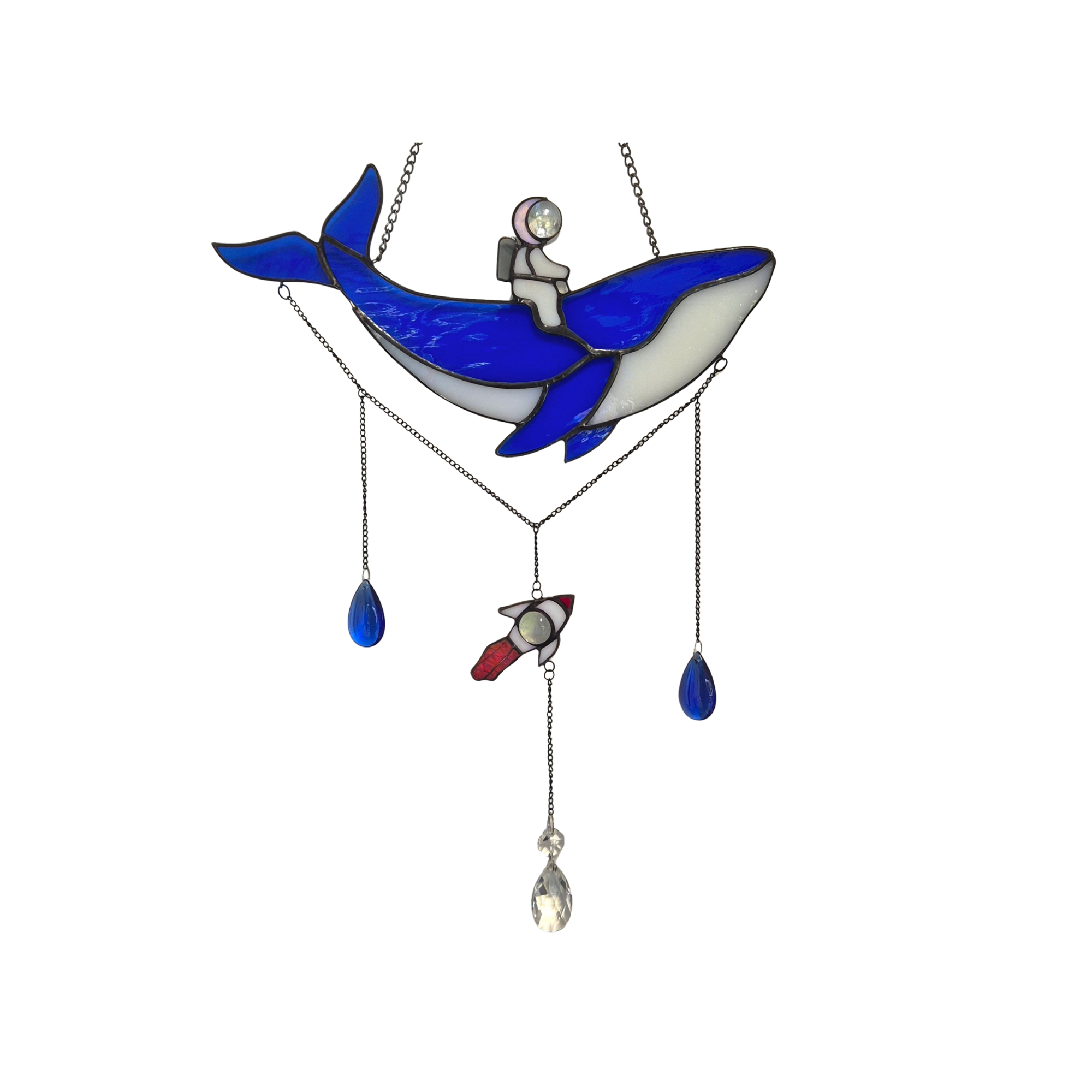 Whale and astronaut Suncatcher