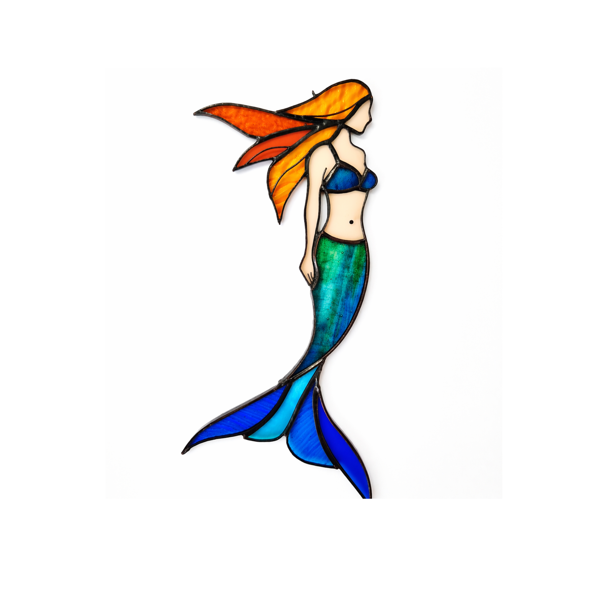 Mermaid Stained Glass Suncatcher