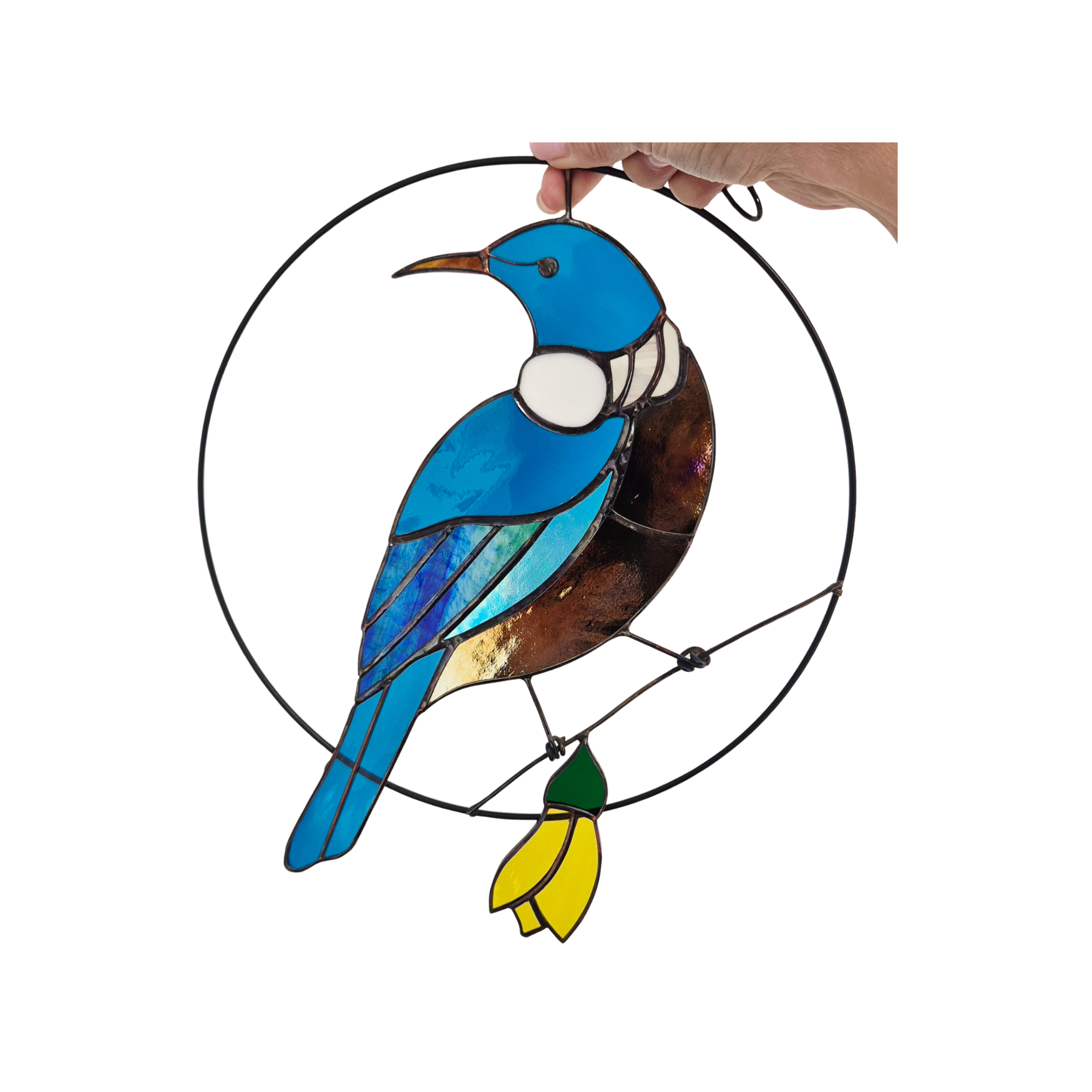 Tui Suncatcher with Kowhai