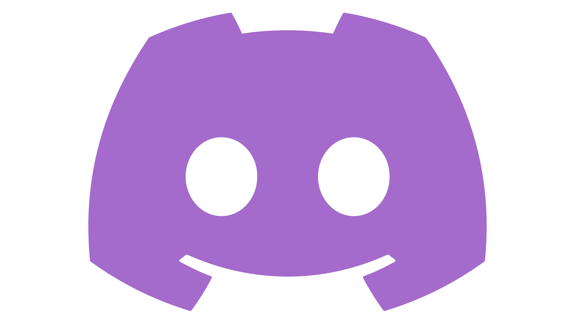 A purple smiling face emoji with black oval eyes, surrounded by a purple gear-shaped outline.