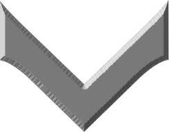 Close-up of a black and gray folded paper or fabric with textured edges.