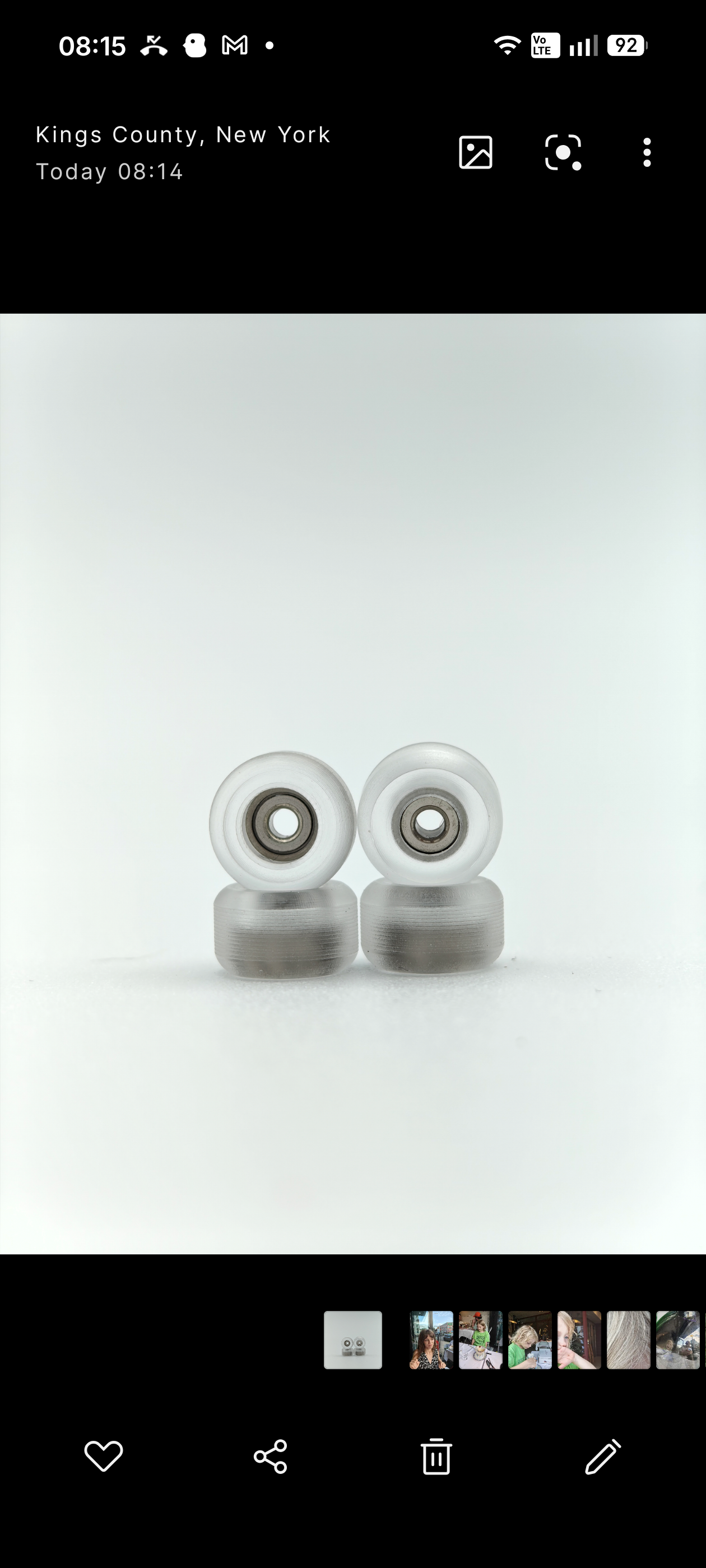 Clear CNC Polyurethane Wheels