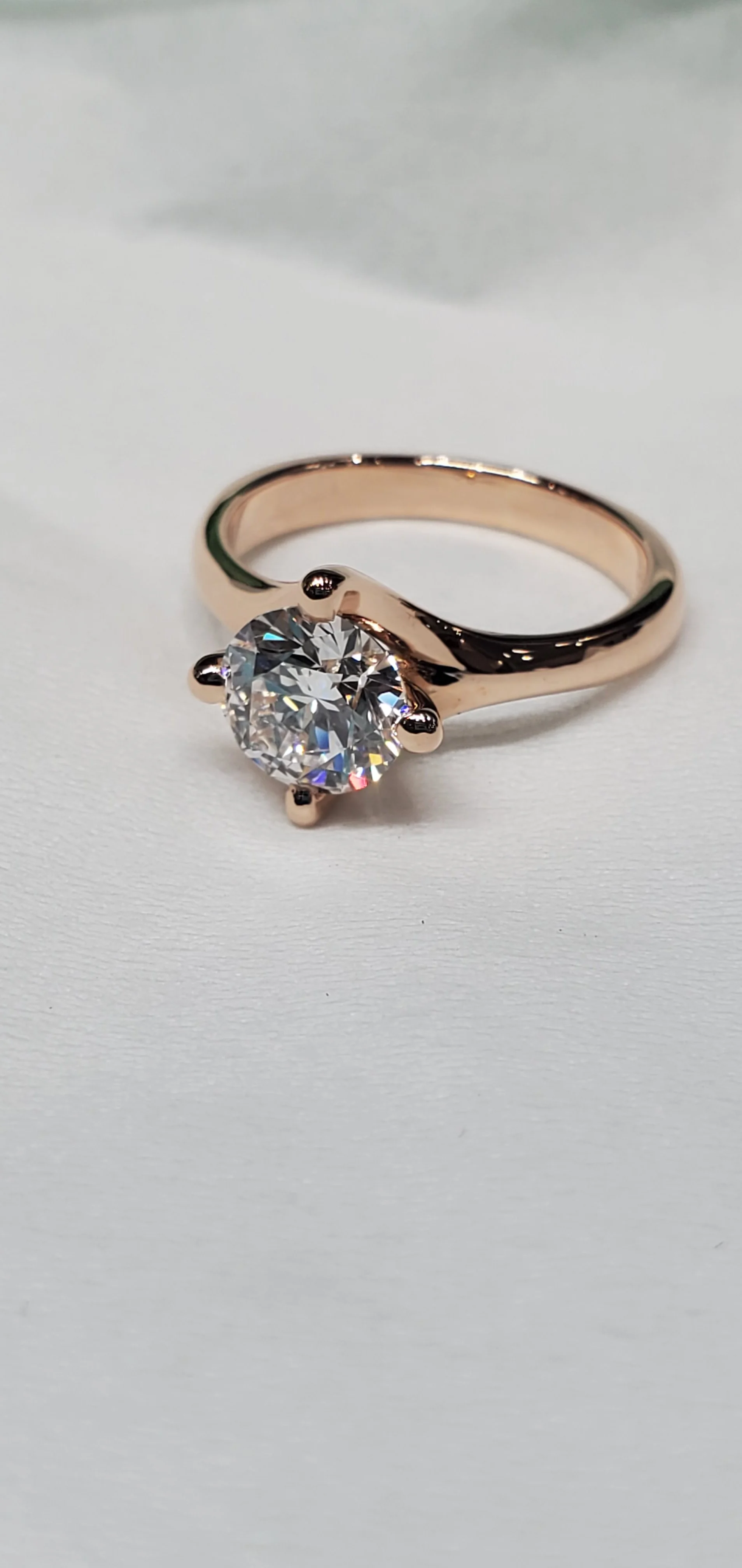 Rose Gold Diamond Solitaire