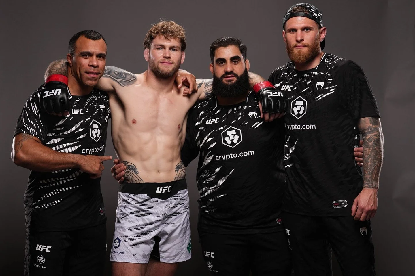 Australian Elite Team Northside coaches cornering professional UFC fighter Jake Matthews at UFC event