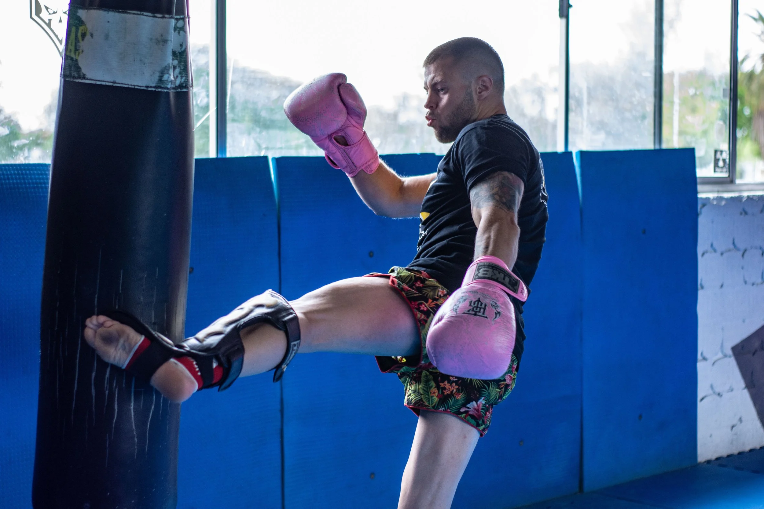 kickboxing training
