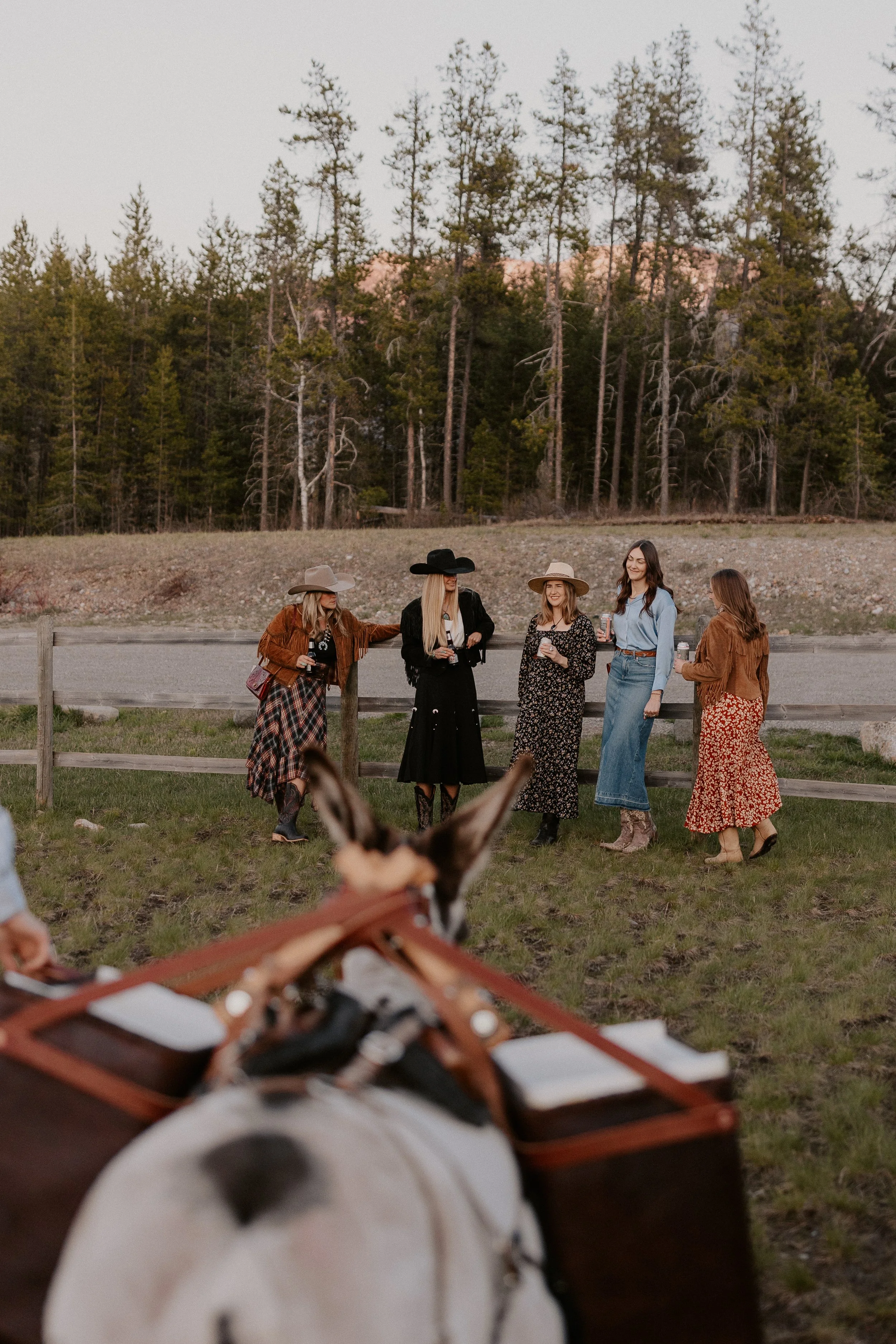 montana beverage burros serving cocktail hour drinks west glacier wedding