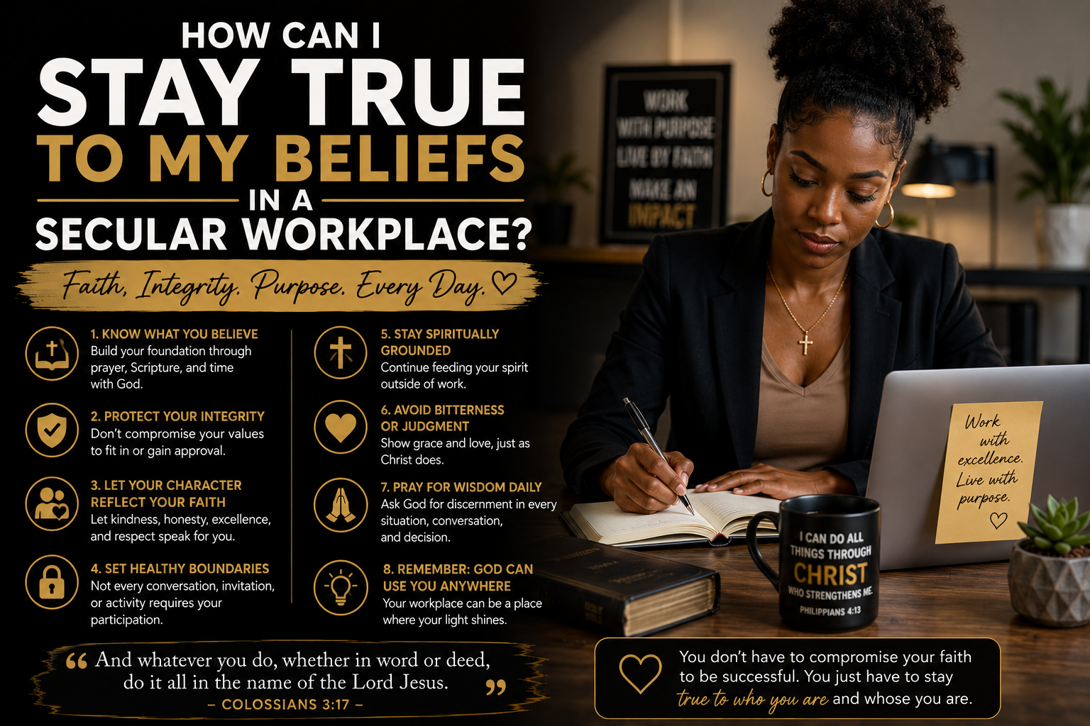 How Can I Stay True to My Beliefs in a Secular Workplace?