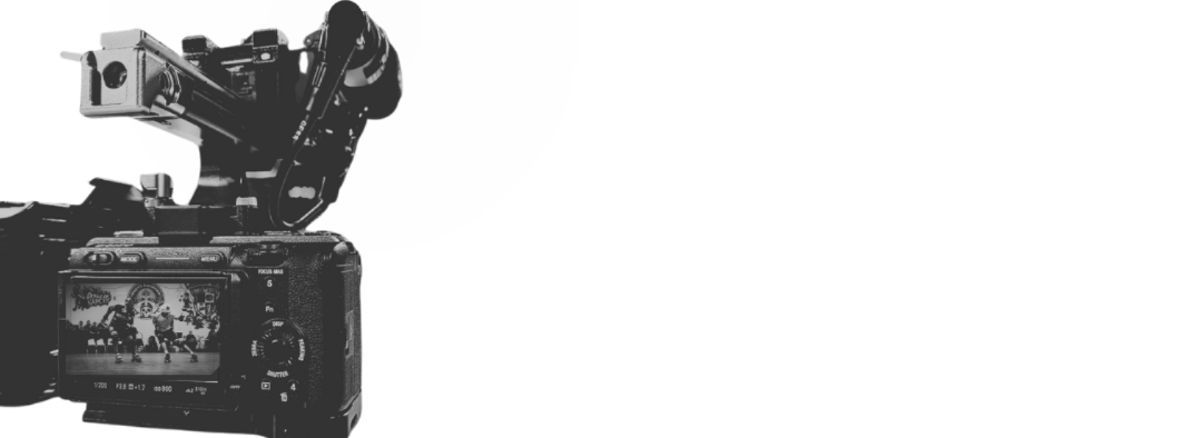 sony FX30 video camera filming a roller derby MRDA tournament bout in the Pacific Northwest