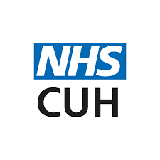 NHS logo with 'CUH' beneath it, representing the National Health Service and Cambridge University Hospitals.