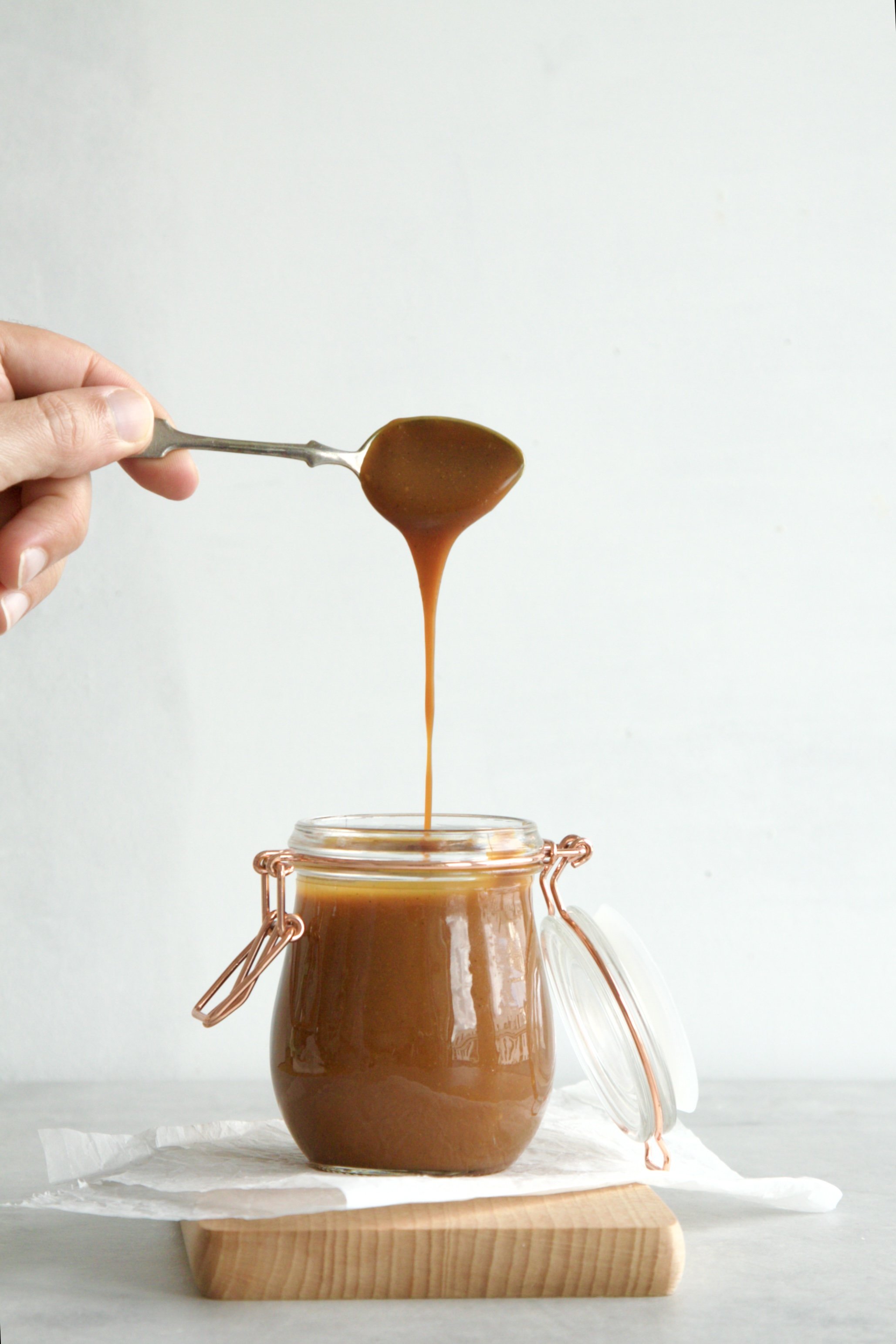 Salted vanilla caramel sauce